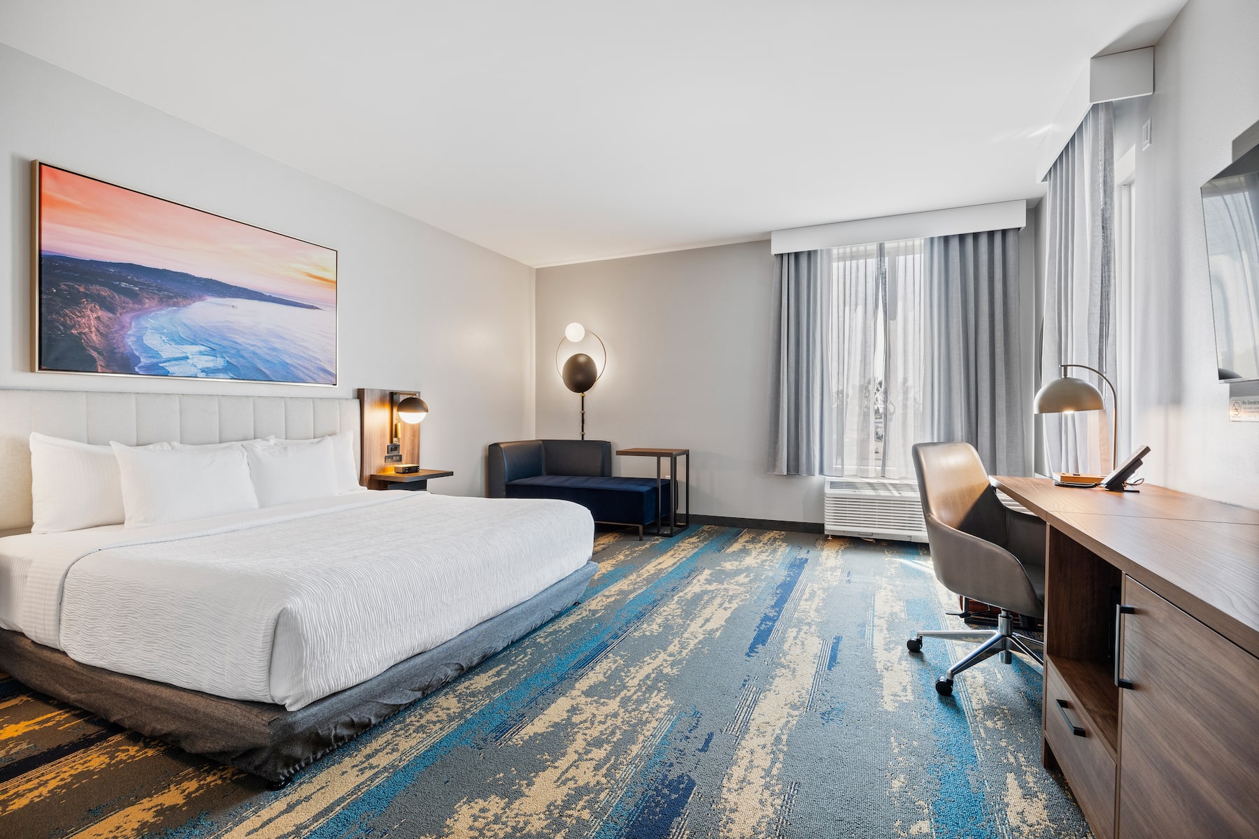Guest room at the La Quinta Inn & Suites by Wyndham La Habra in La Habra, California