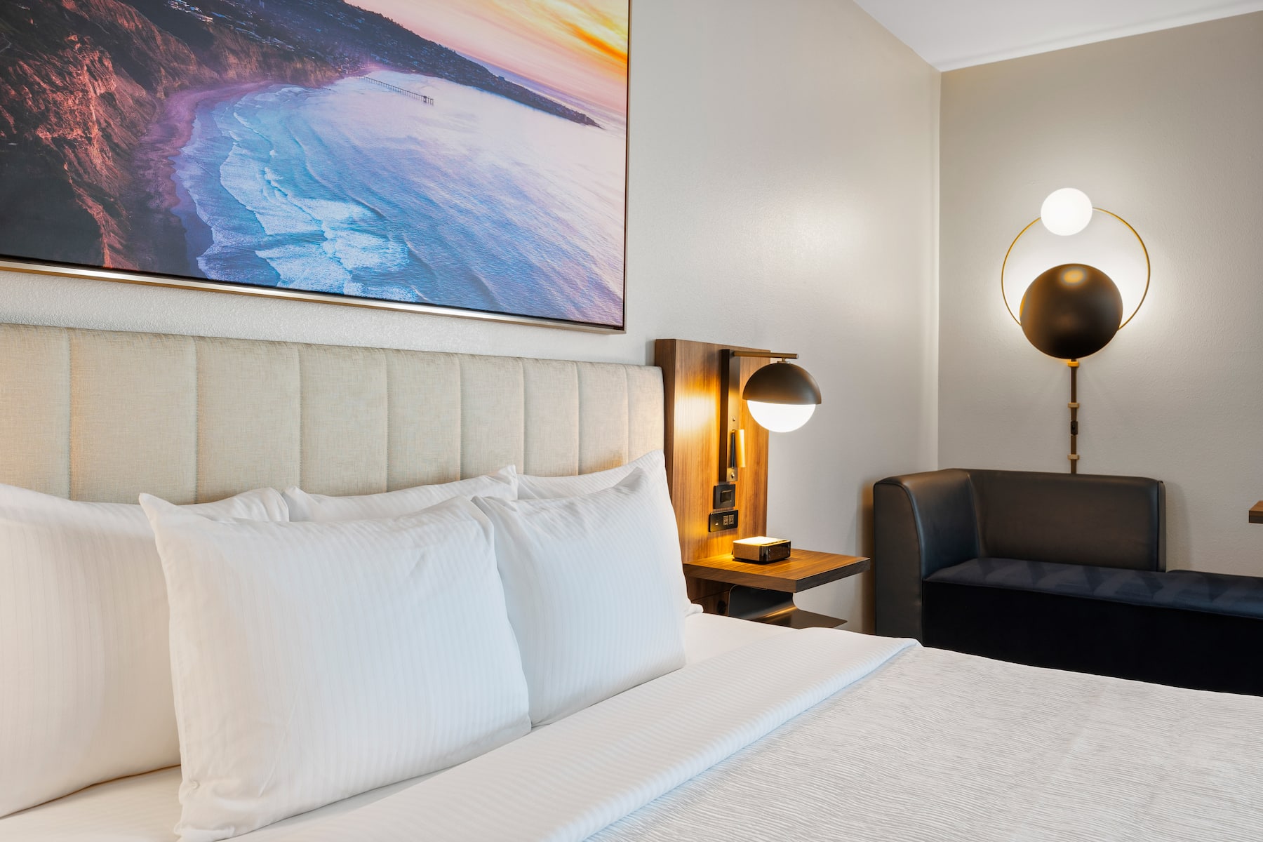 Guest room at the La Quinta Inn & Suites by Wyndham La Habra in La Habra, California
