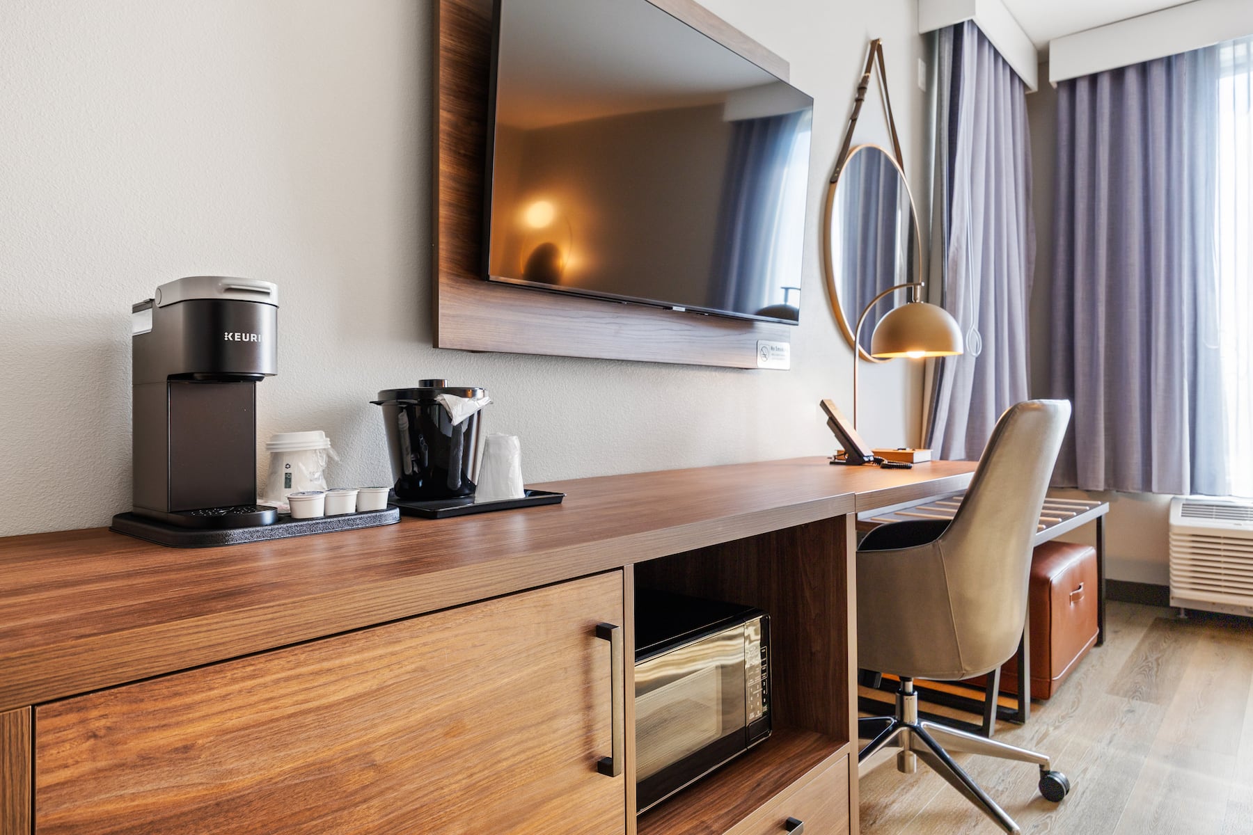 Guest room at the La Quinta Inn & Suites by Wyndham La Habra in La Habra, California