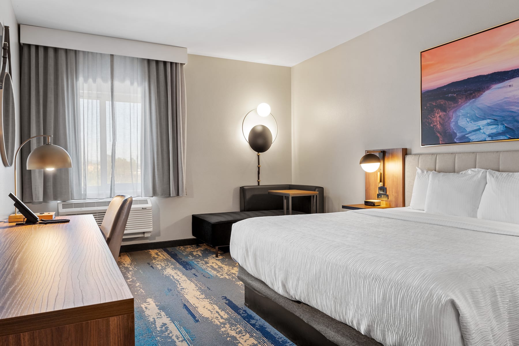 Guest room at the La Quinta Inn & Suites by Wyndham La Habra in La Habra, California