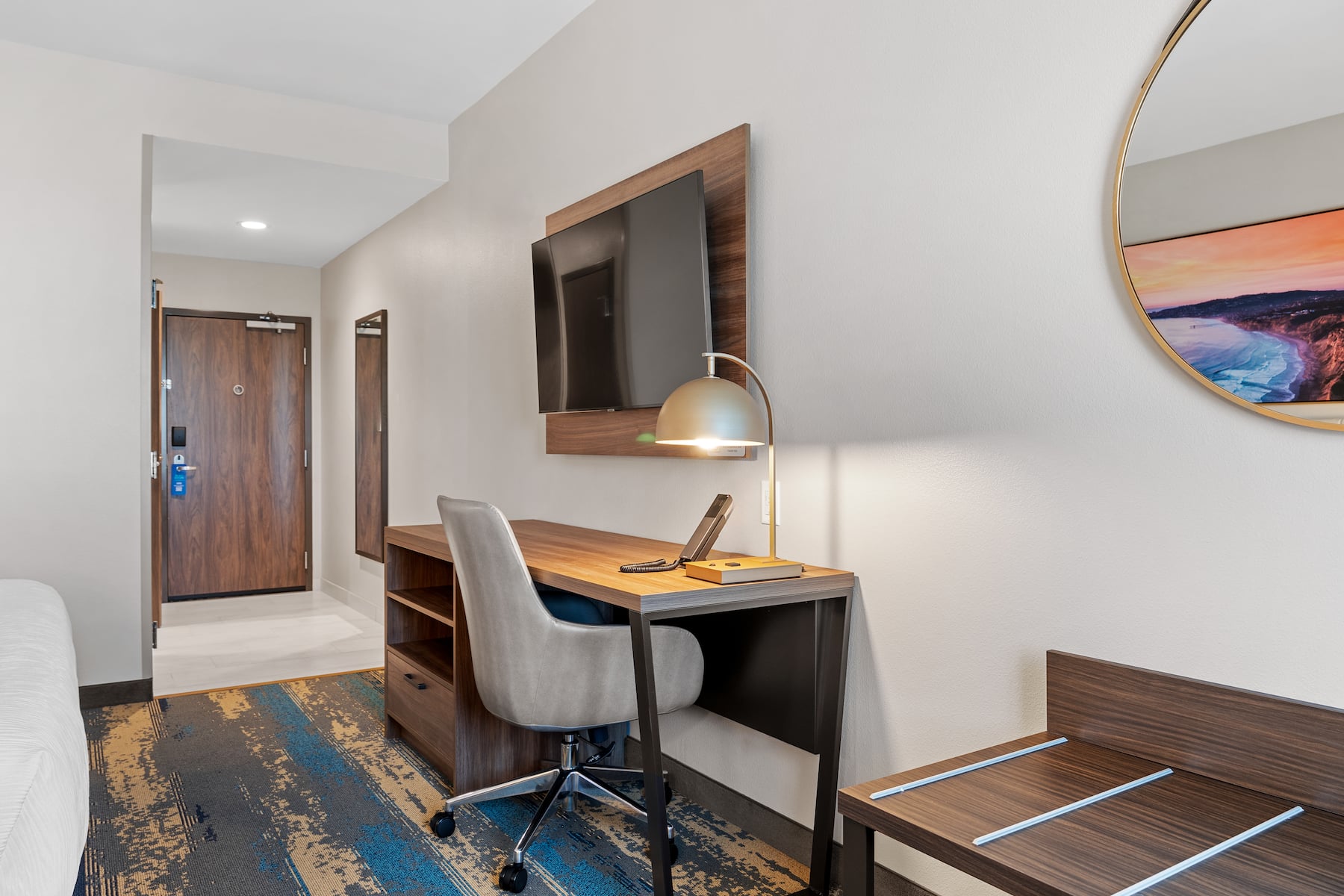 Guest room at the La Quinta Inn & Suites by Wyndham La Habra in La Habra, California