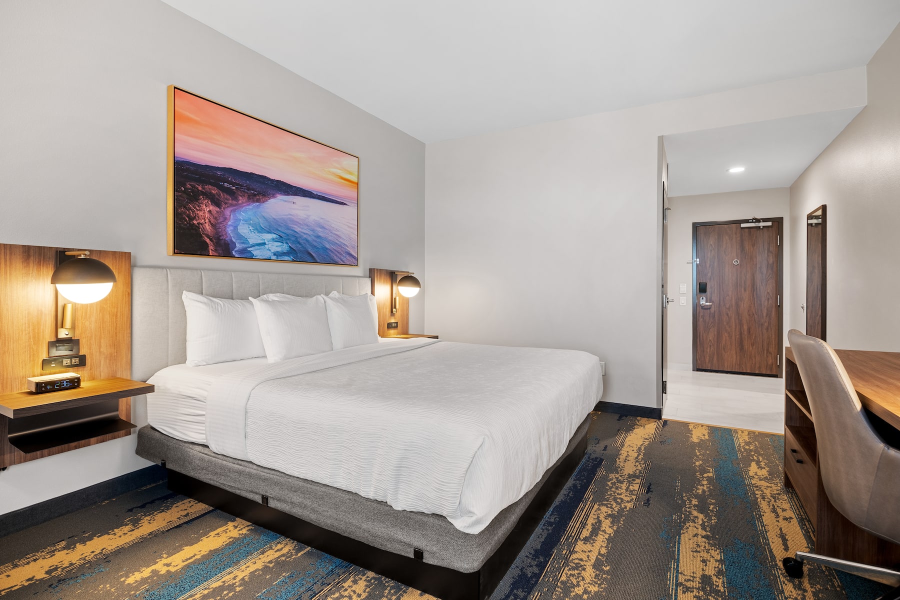 Guest room at the La Quinta Inn & Suites by Wyndham La Habra in La Habra, California