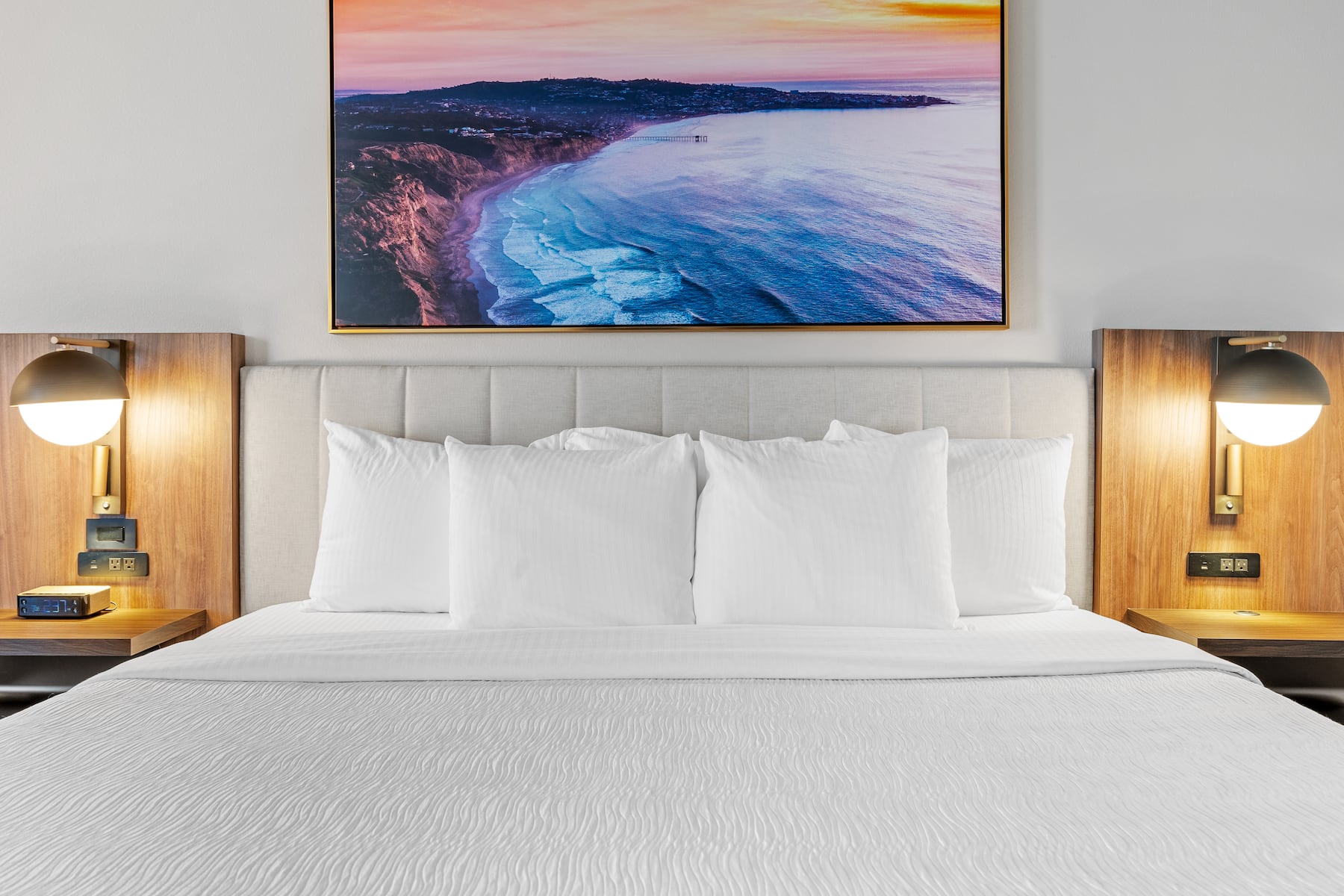 Guest room at the La Quinta Inn & Suites by Wyndham La Habra in La Habra, California
