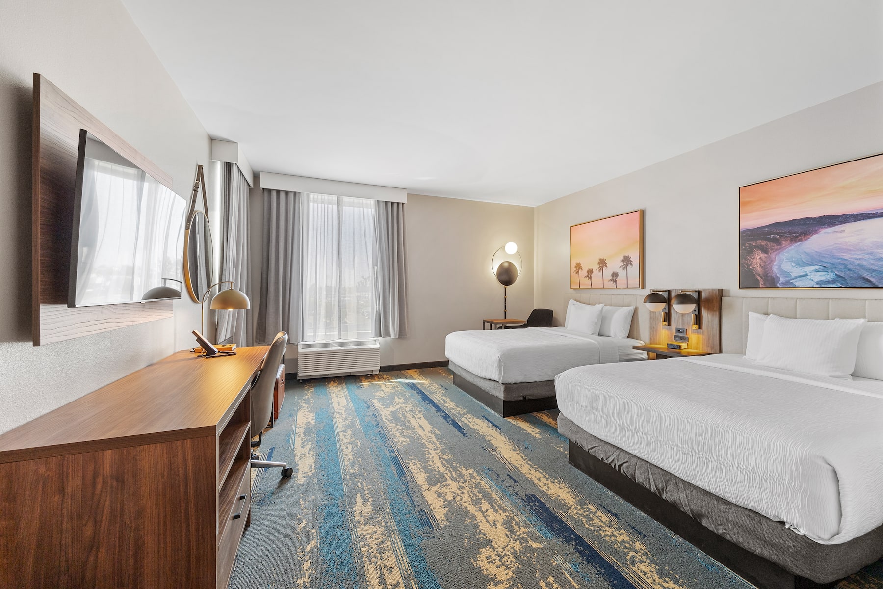 Guest room at the La Quinta Inn & Suites by Wyndham La Habra in La Habra, California