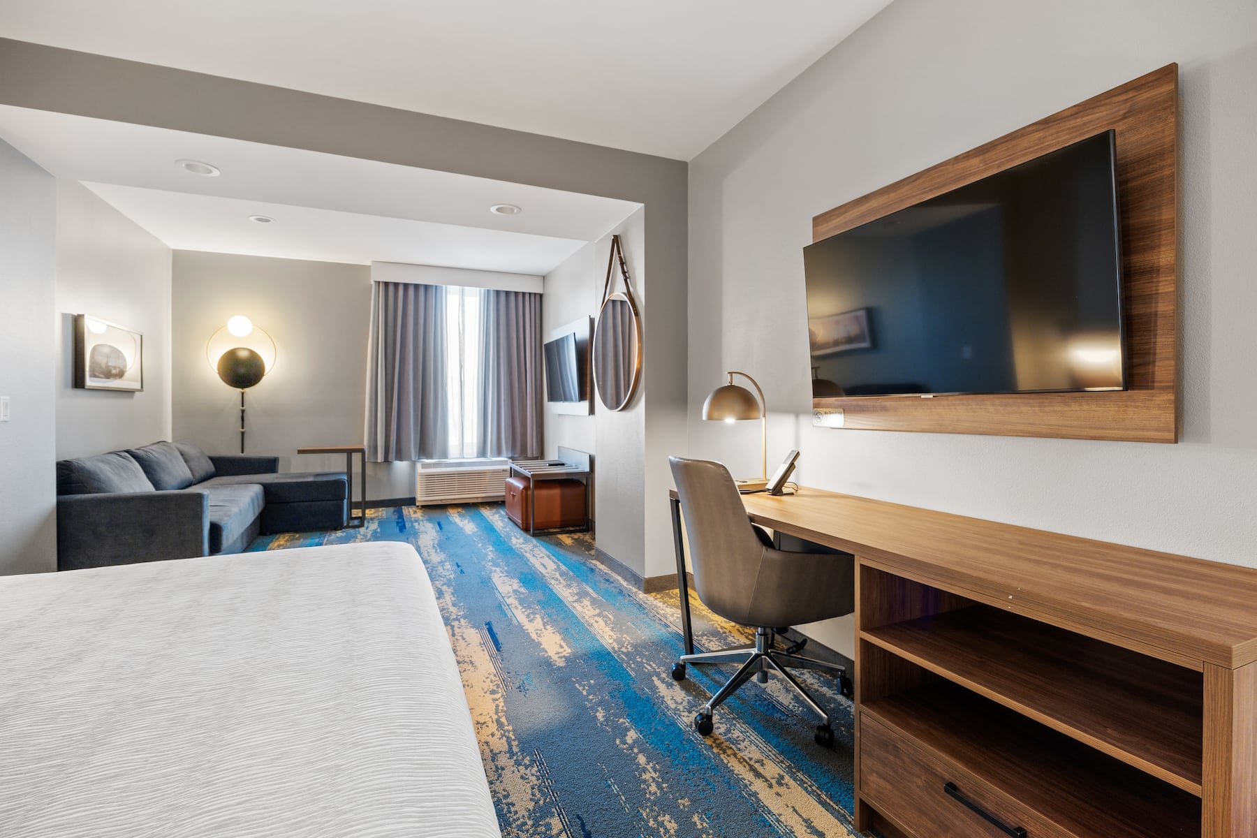 Guest room at the La Quinta Inn & Suites by Wyndham La Habra in La Habra, California