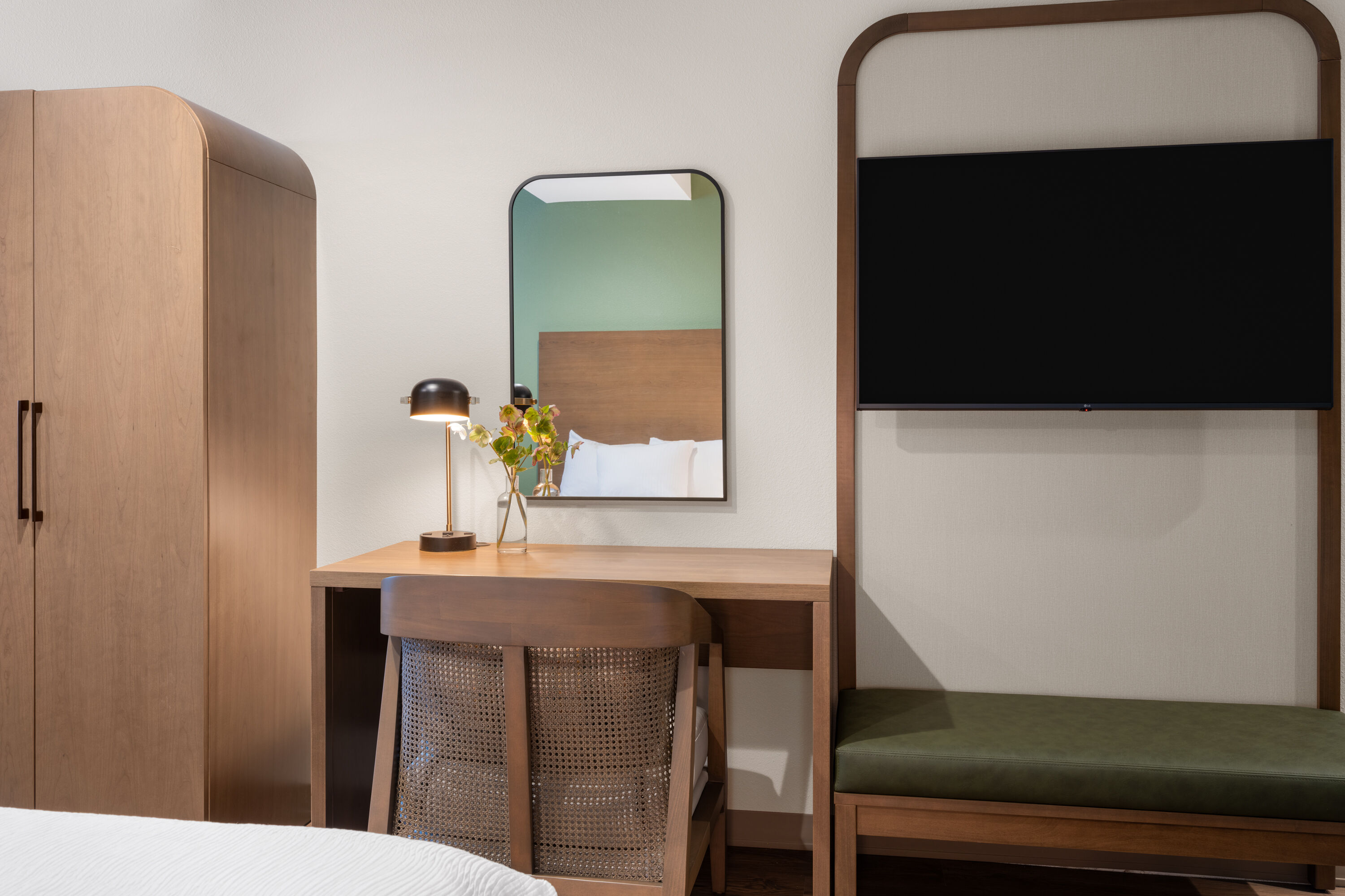 Guest room at the La Quinta Inn & Suites by Wyndham Lincoln in Lincoln, California