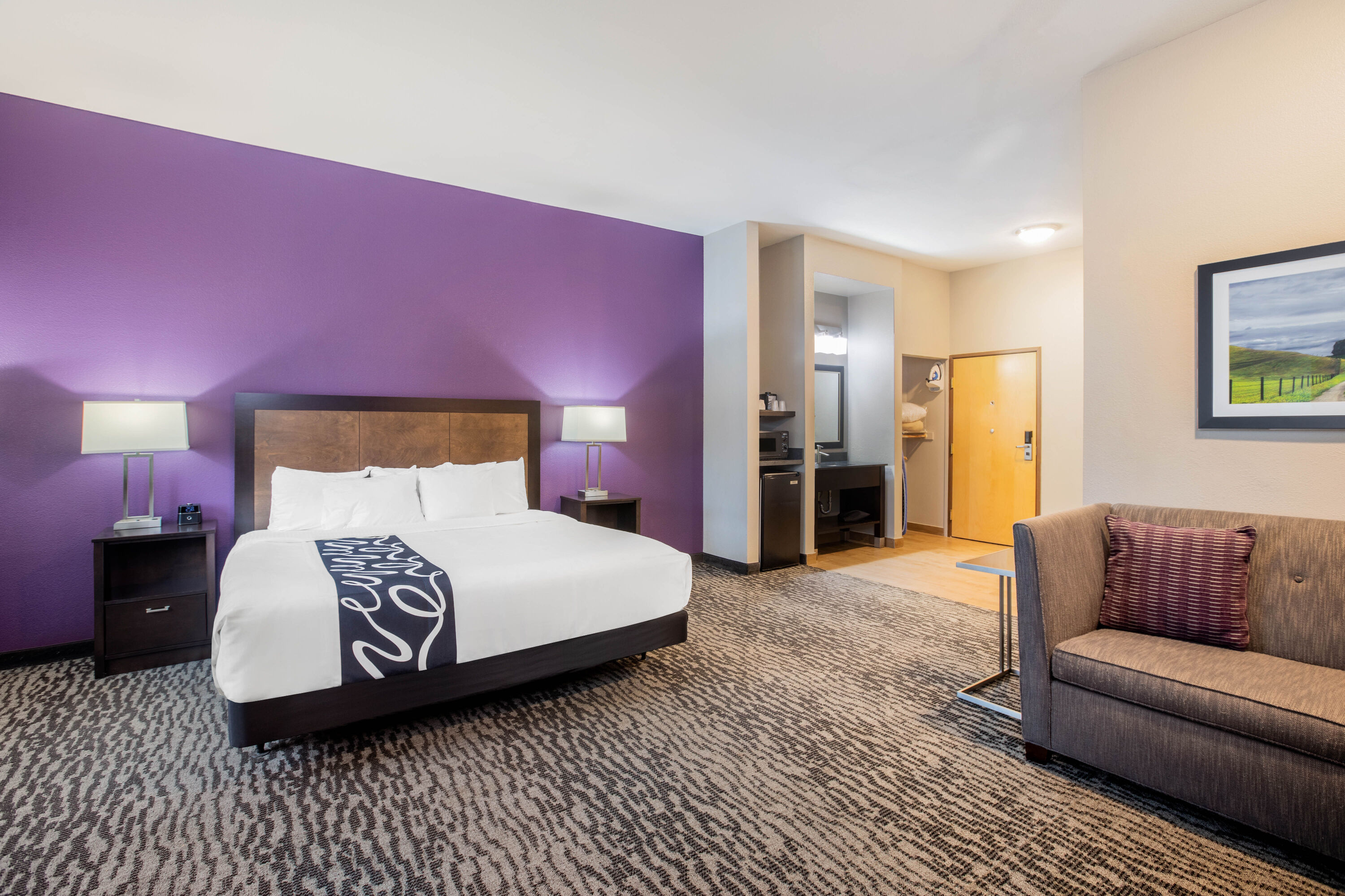 Guest room at the La Quinta Inn by Wyndham Livermore in Livermore, California