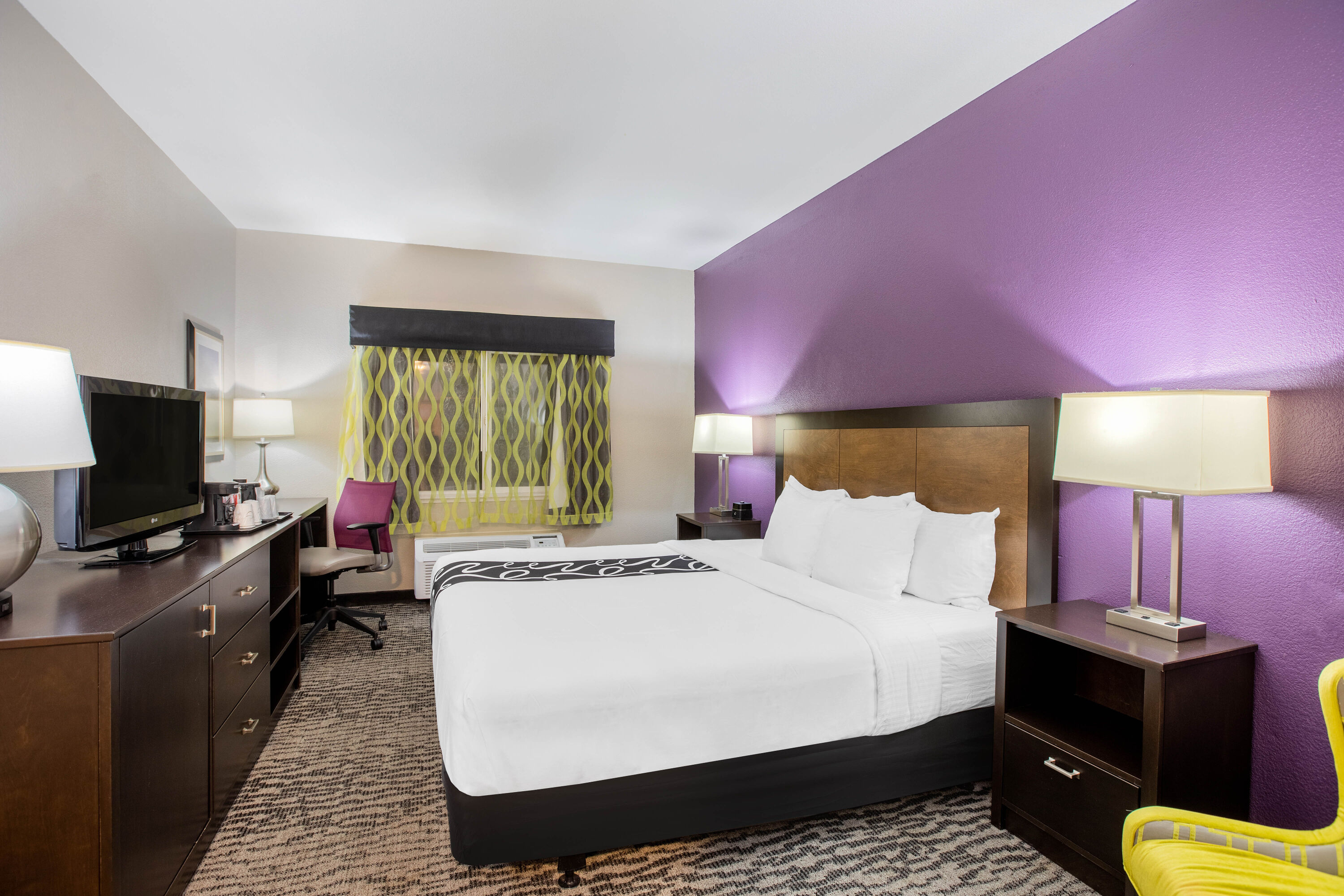 Guest room at the La Quinta Inn by Wyndham Livermore in Livermore, California