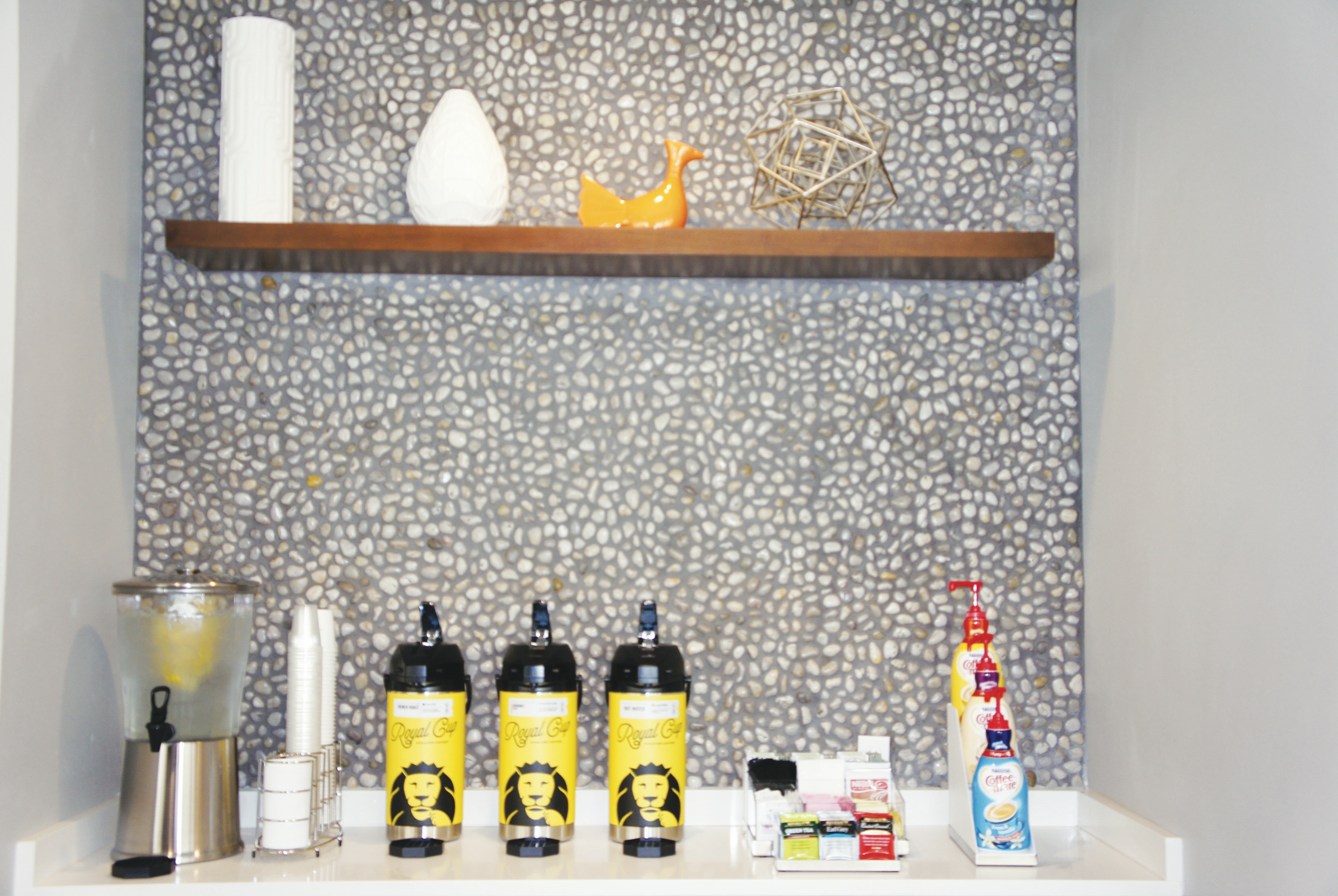 La Quinta Inn & Suites by Wyndham Madera restaurant breakfast area close up in Madera, California