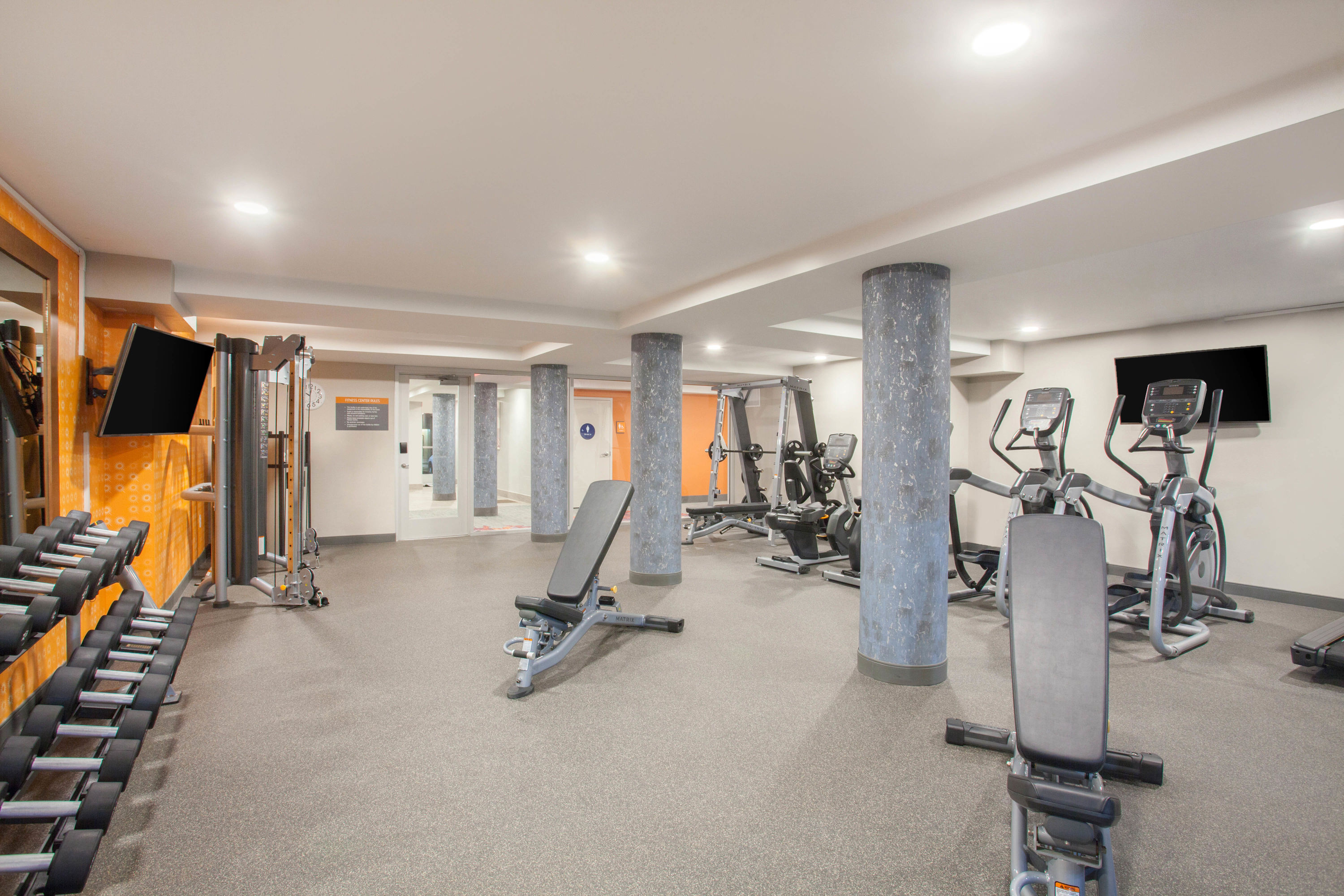 Fitness room at La Quinta Inn & Suites by Wyndham Madera in Madera, California