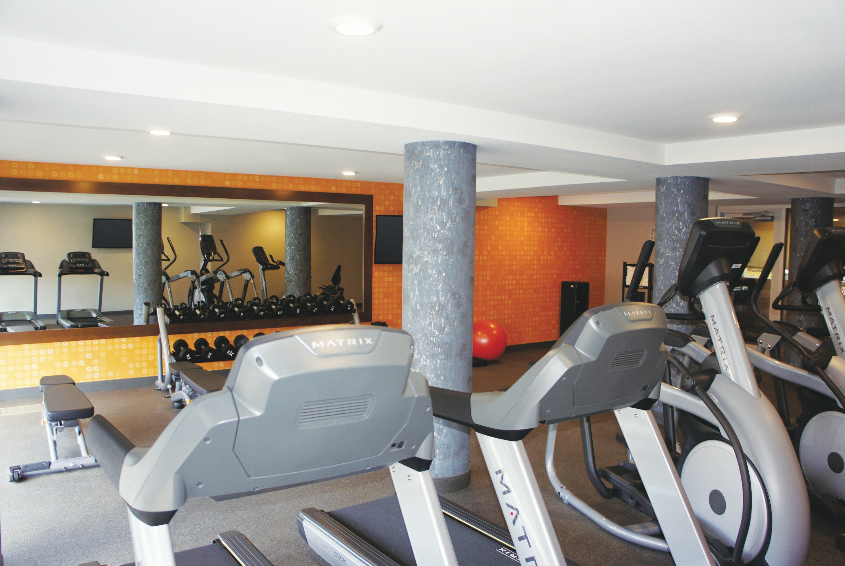 Fitness room at La Quinta Inn & Suites by Wyndham Madera in Madera, California