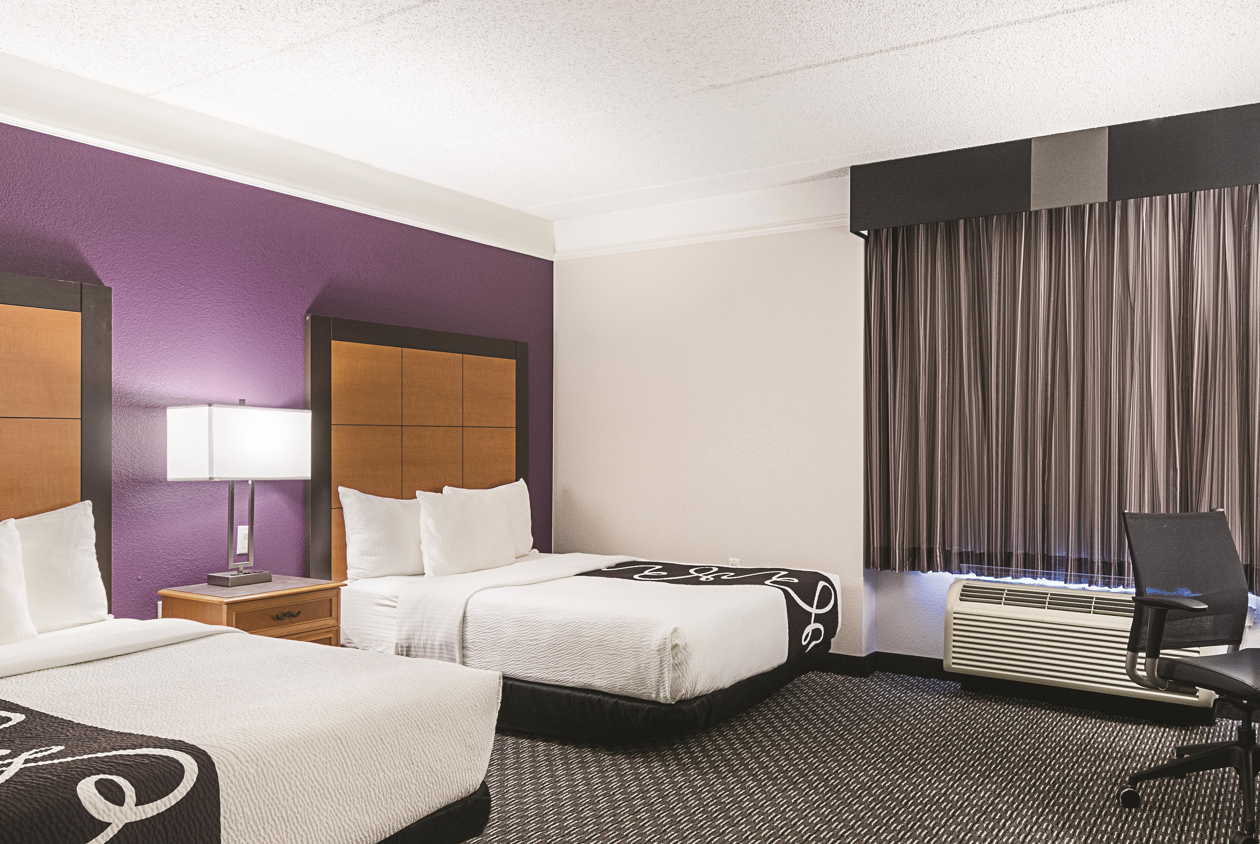 Guest room at the La Quinta Inn & Suites by Wyndham Ontario Airport in Ontario, California
