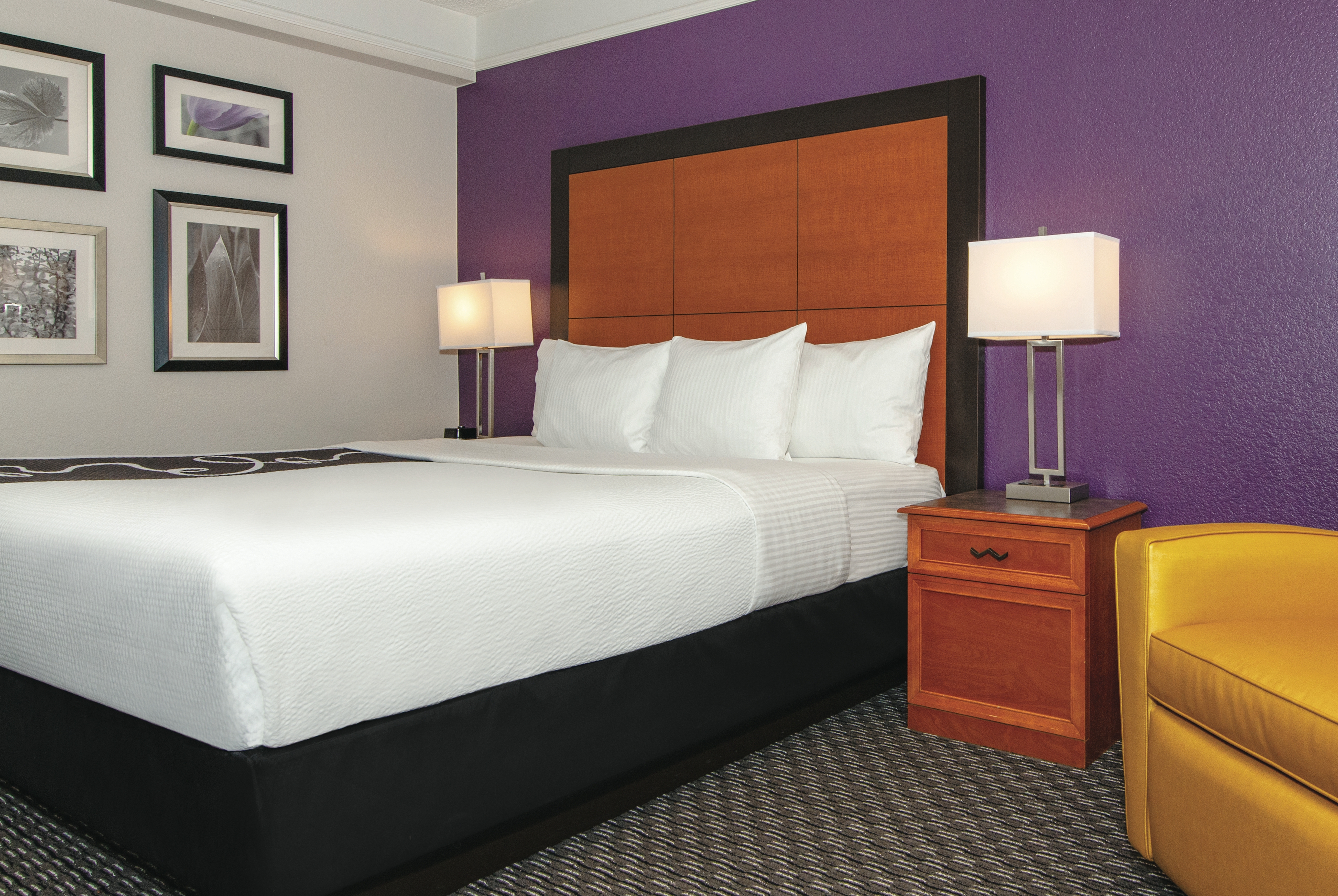 Guest room at the La Quinta Inn & Suites by Wyndham Ontario Airport in Ontario, California