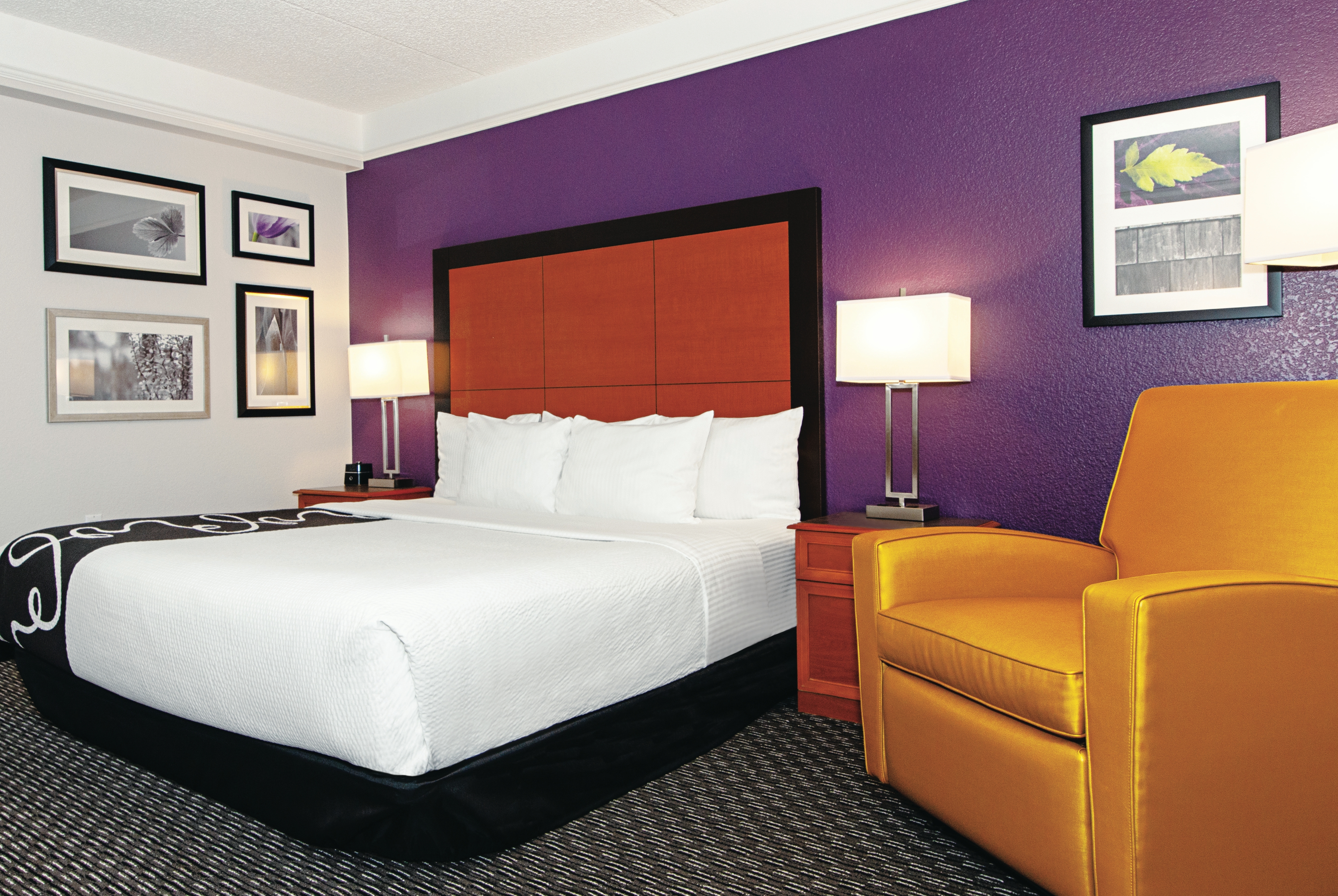 Guest room at the La Quinta Inn & Suites by Wyndham Ontario Airport in Ontario, California