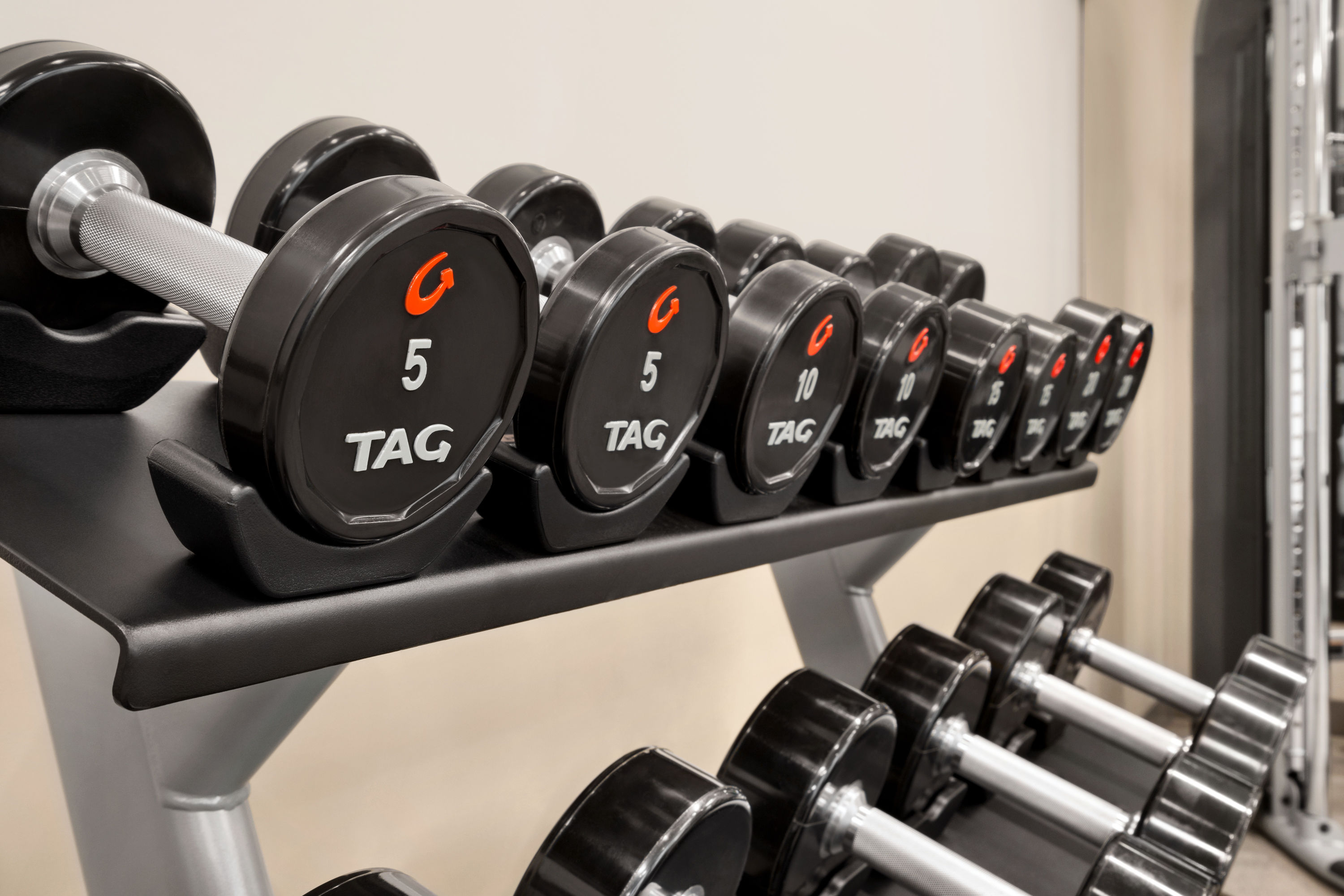 Fitness room at La Quinta Inn & Suites by Wyndham San Bernardino in San Bernardino, California