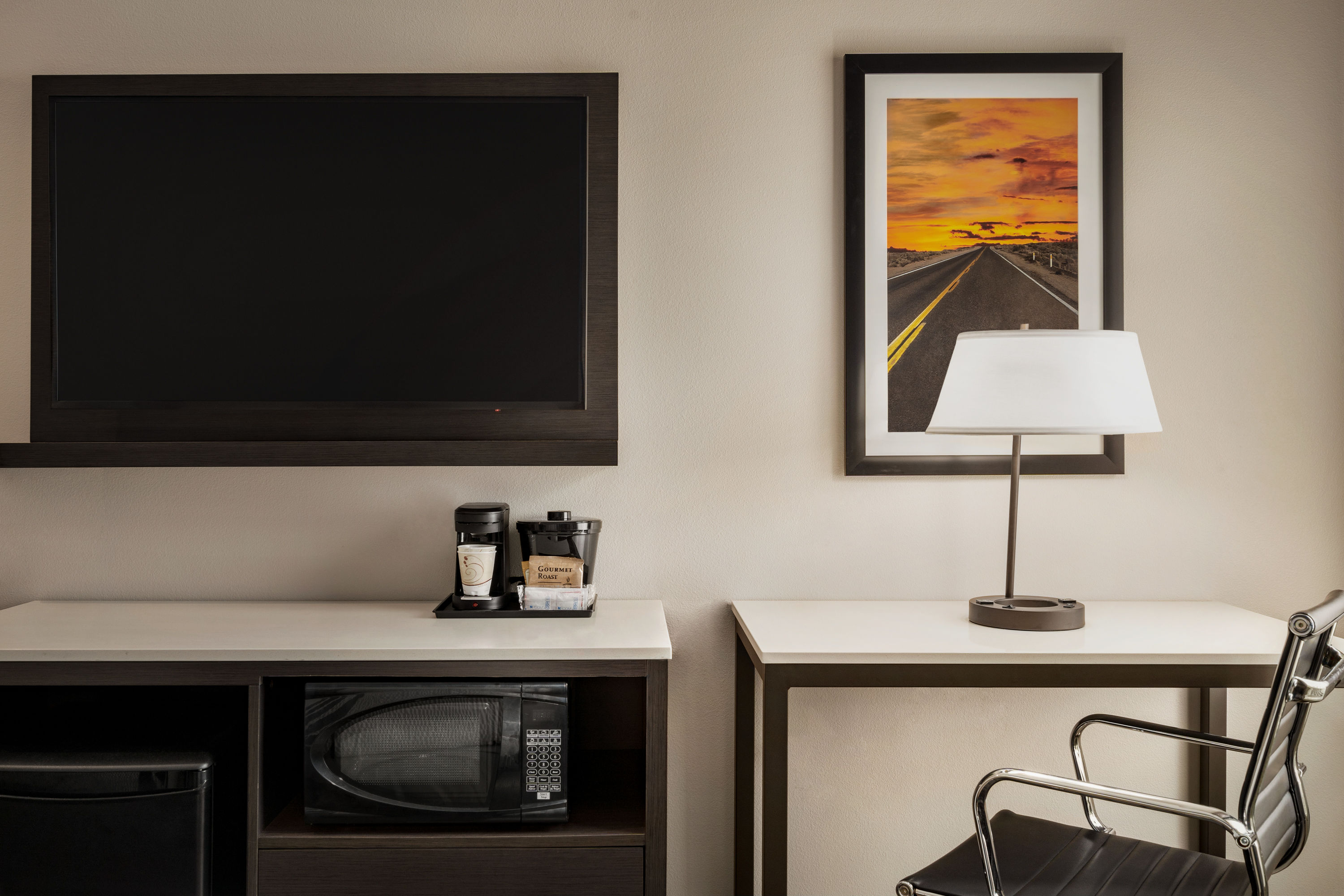 Guest room at the La Quinta Inn & Suites by Wyndham San Bernardino in San Bernardino, California