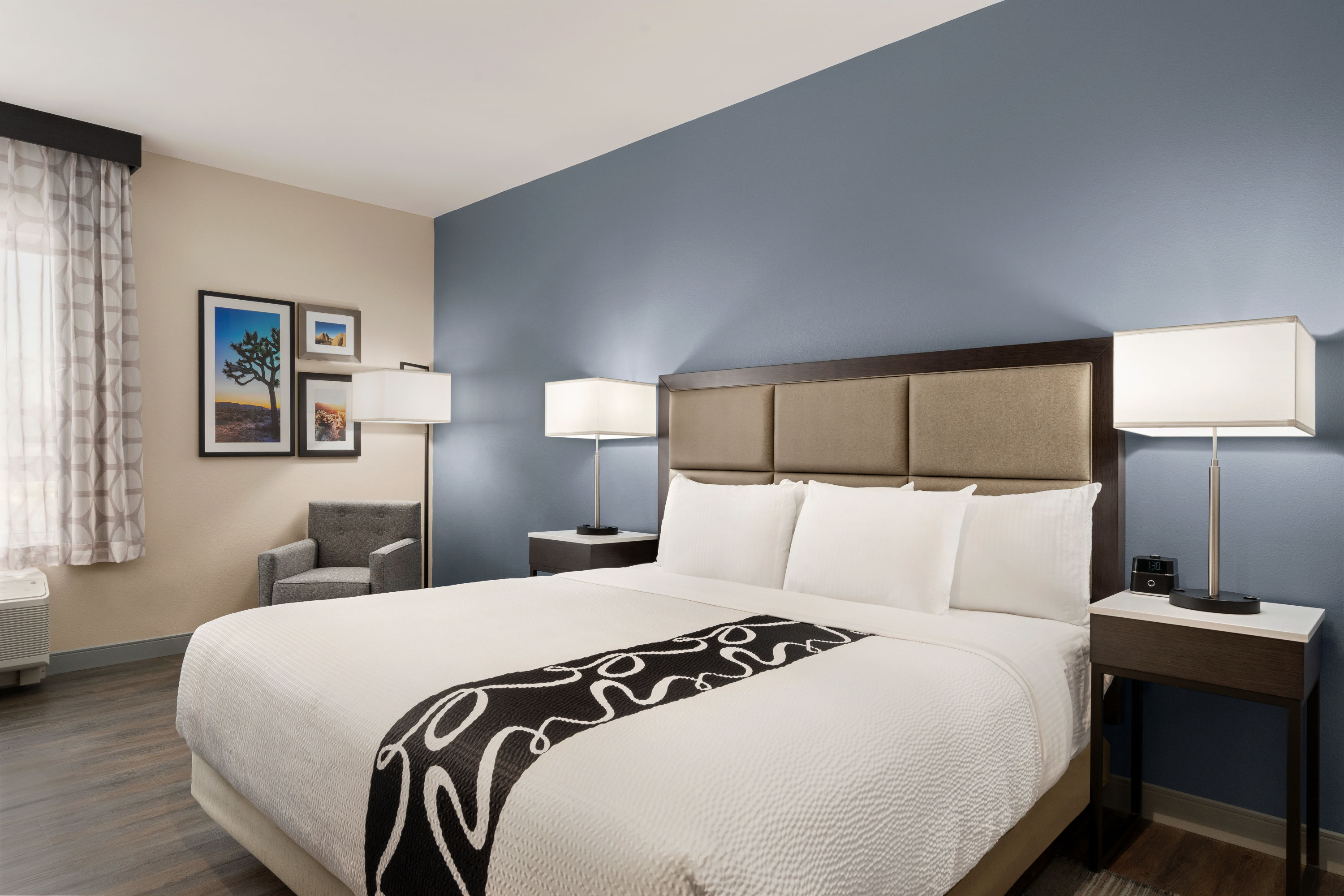 Guest room at the La Quinta Inn & Suites by Wyndham San Bernardino in San Bernardino, California