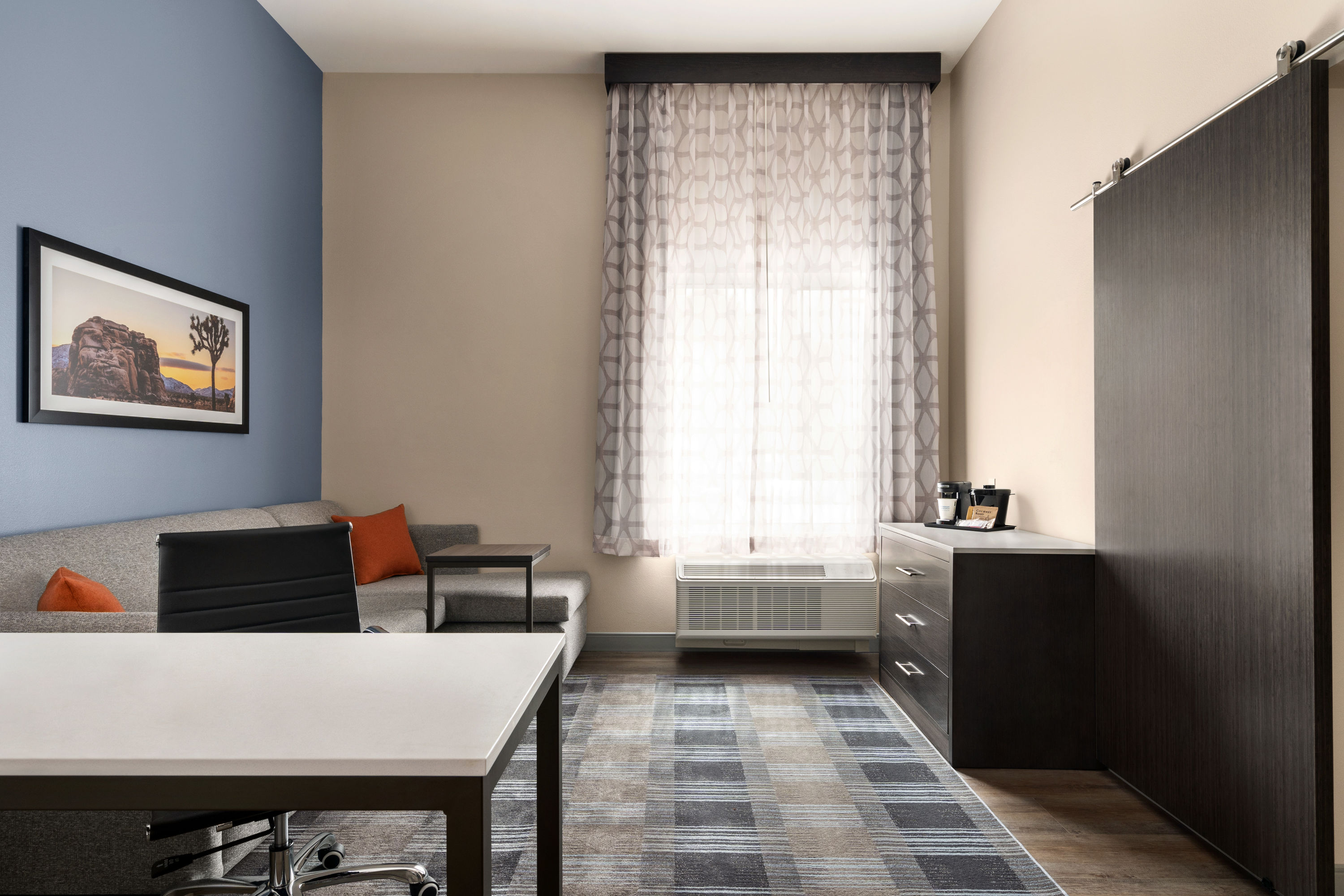 Guest room at the La Quinta Inn & Suites by Wyndham San Bernardino in San Bernardino, California