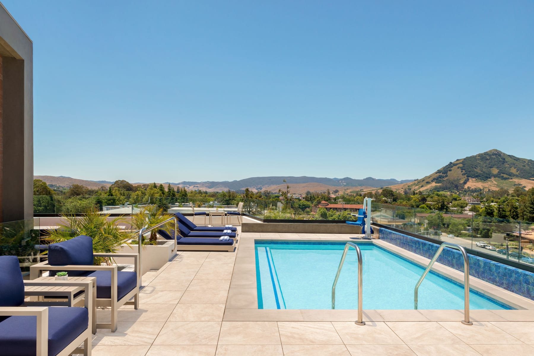 Family pool at the La Quinta Inn & Suites by Wyndham San Luis Obispo Downtown in San Luis Obispo, California