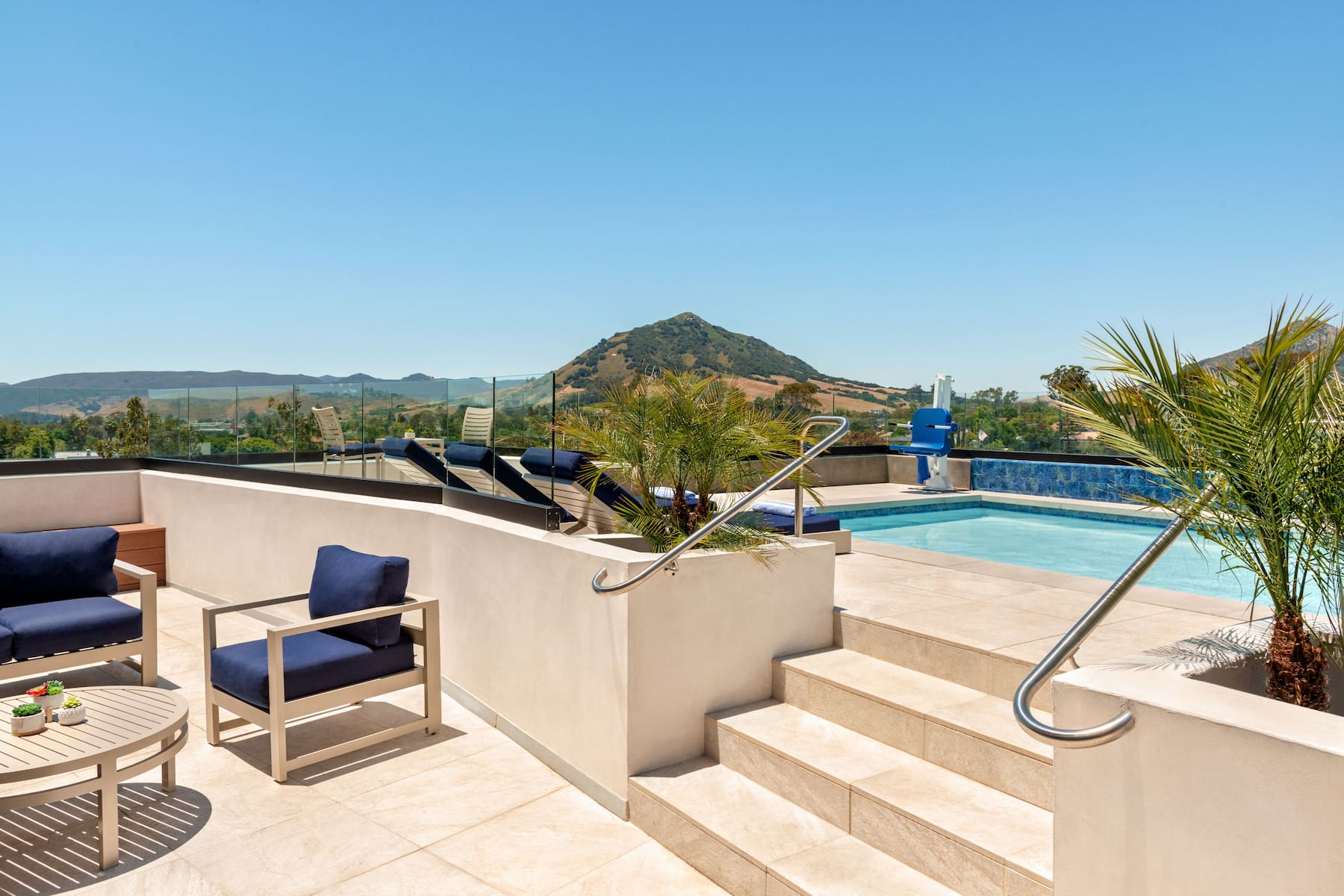 Family pool at the La Quinta Inn & Suites by Wyndham San Luis Obispo Downtown in San Luis Obispo, California