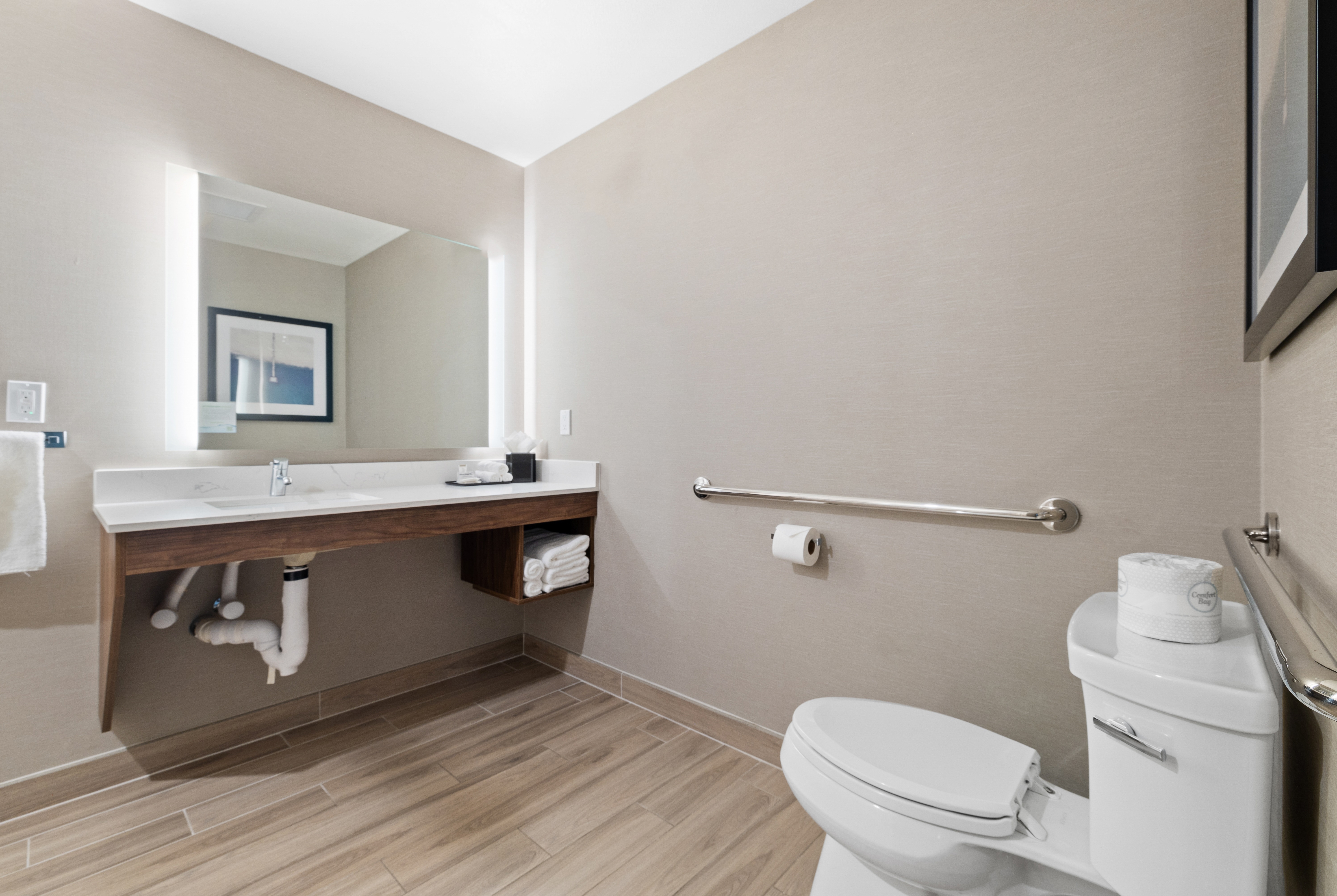 Guest room at the La Quinta Inn & Suites by Wyndham Santa Cruz in Santa Cruz, California