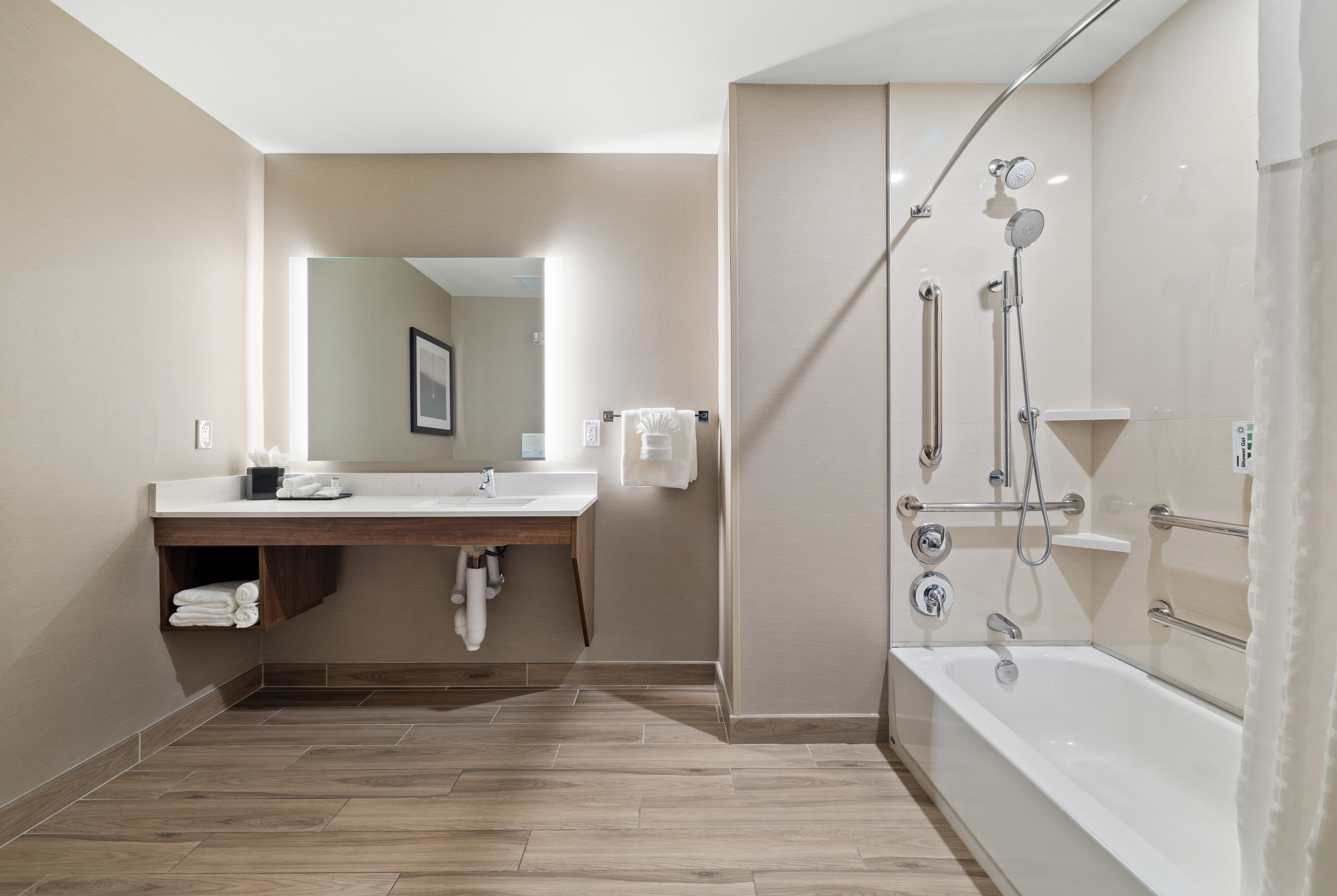 Guest room at the La Quinta Inn & Suites by Wyndham Santa Cruz in Santa Cruz, California