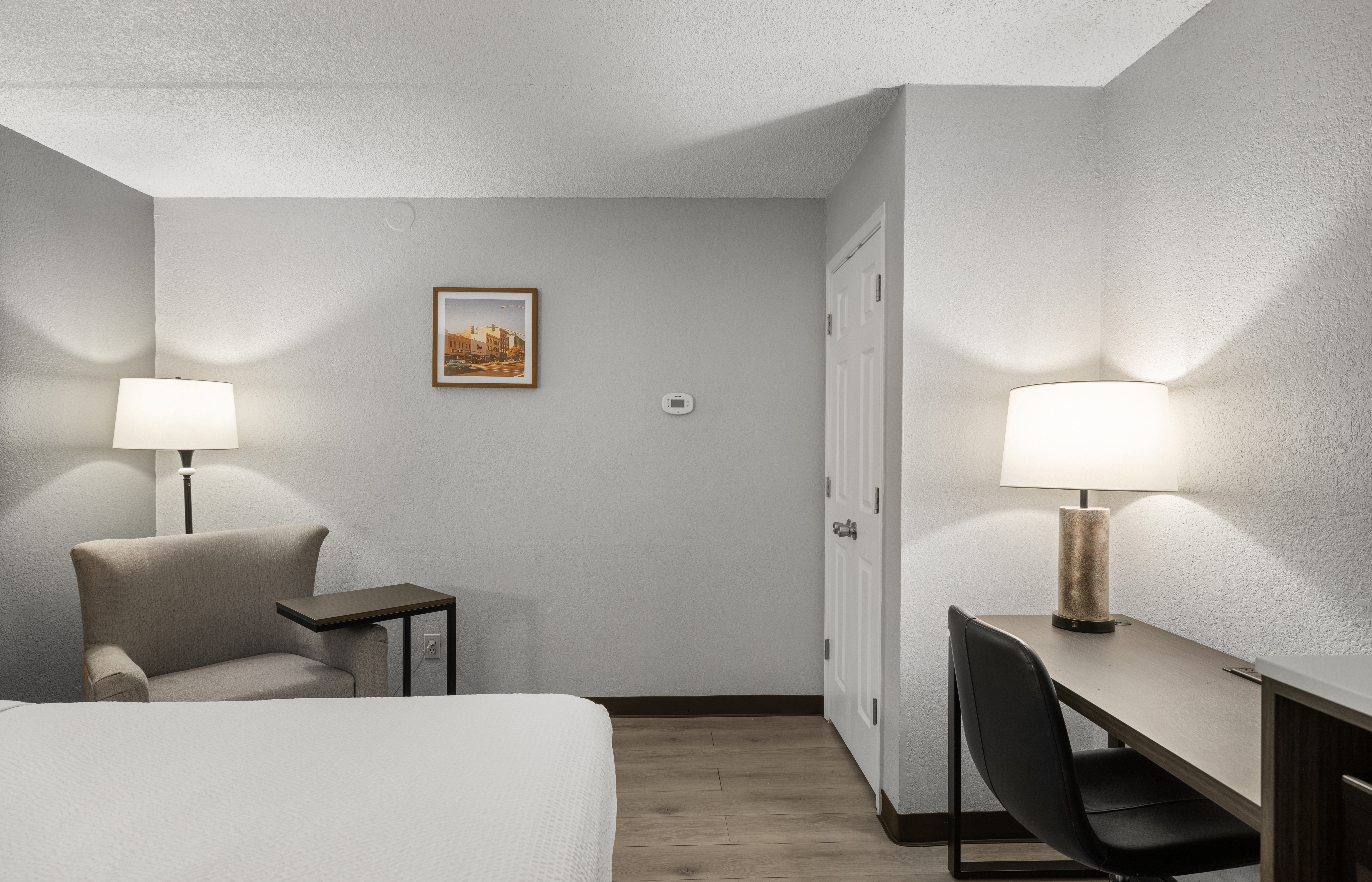 Guest room at the La Quinta Inn by Wyndham Stockton in Stockton, California