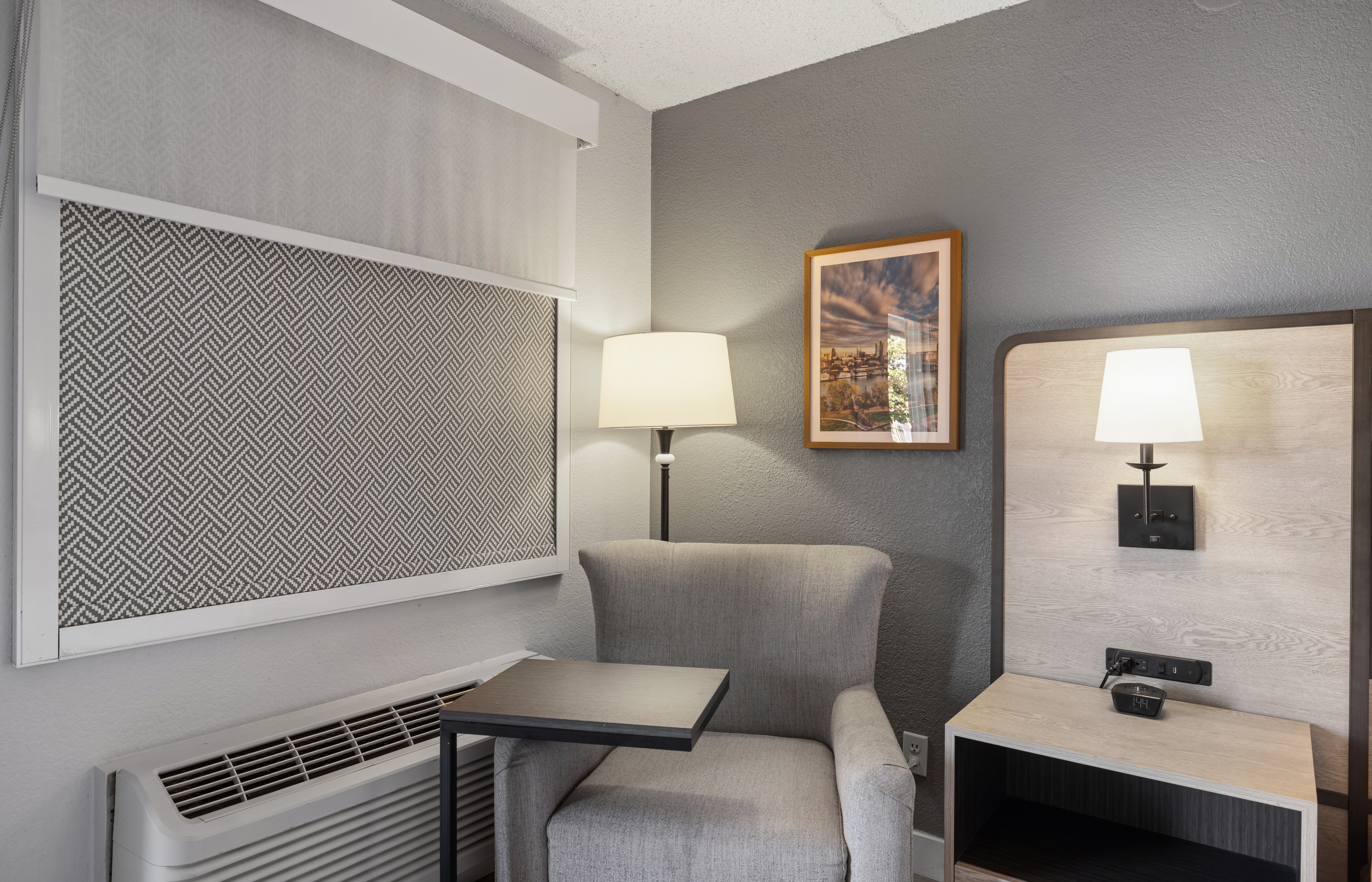 Guest room at the La Quinta Inn by Wyndham Stockton in Stockton, California