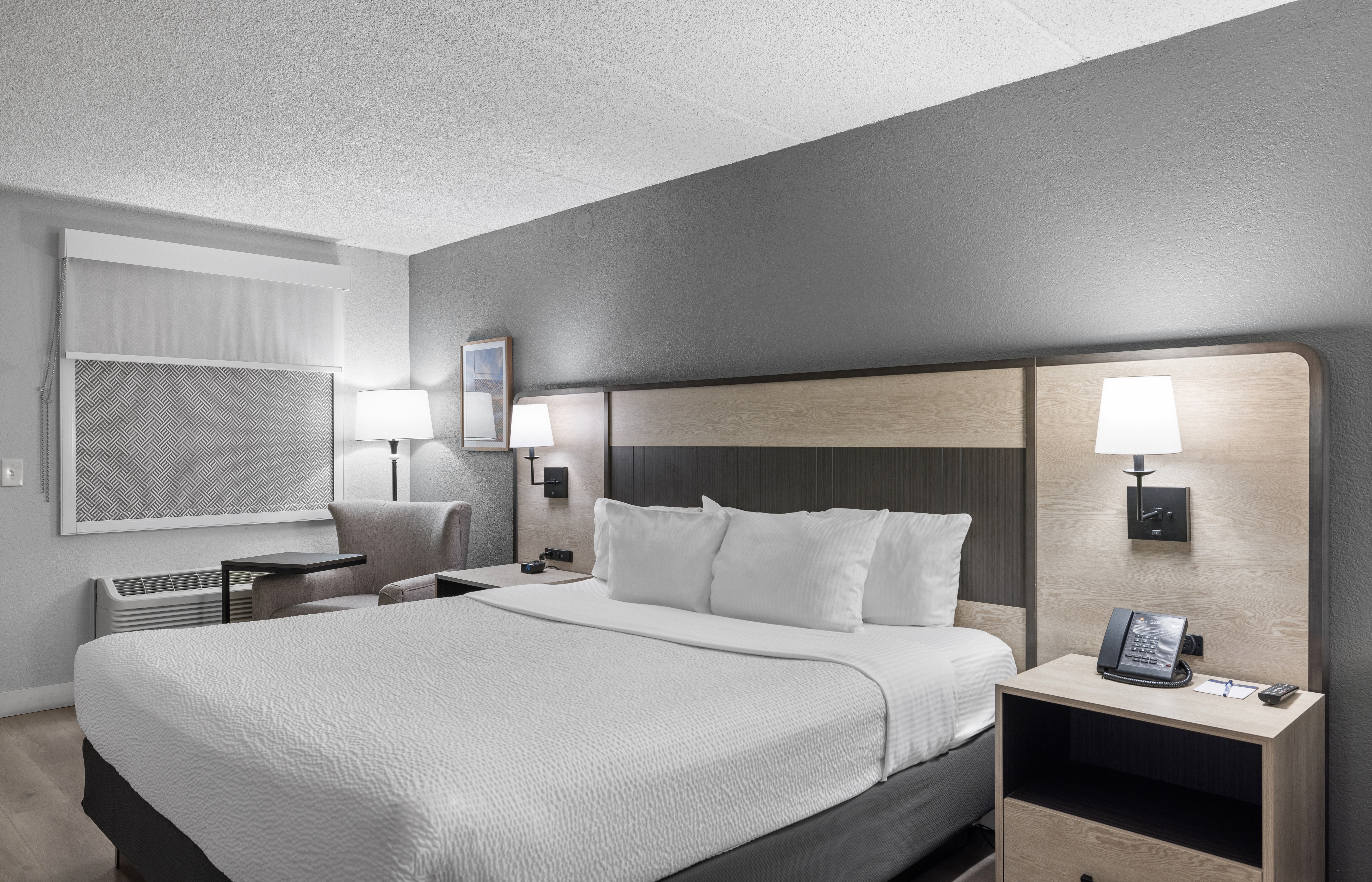 Guest room at the La Quinta Inn by Wyndham Stockton in Stockton, California