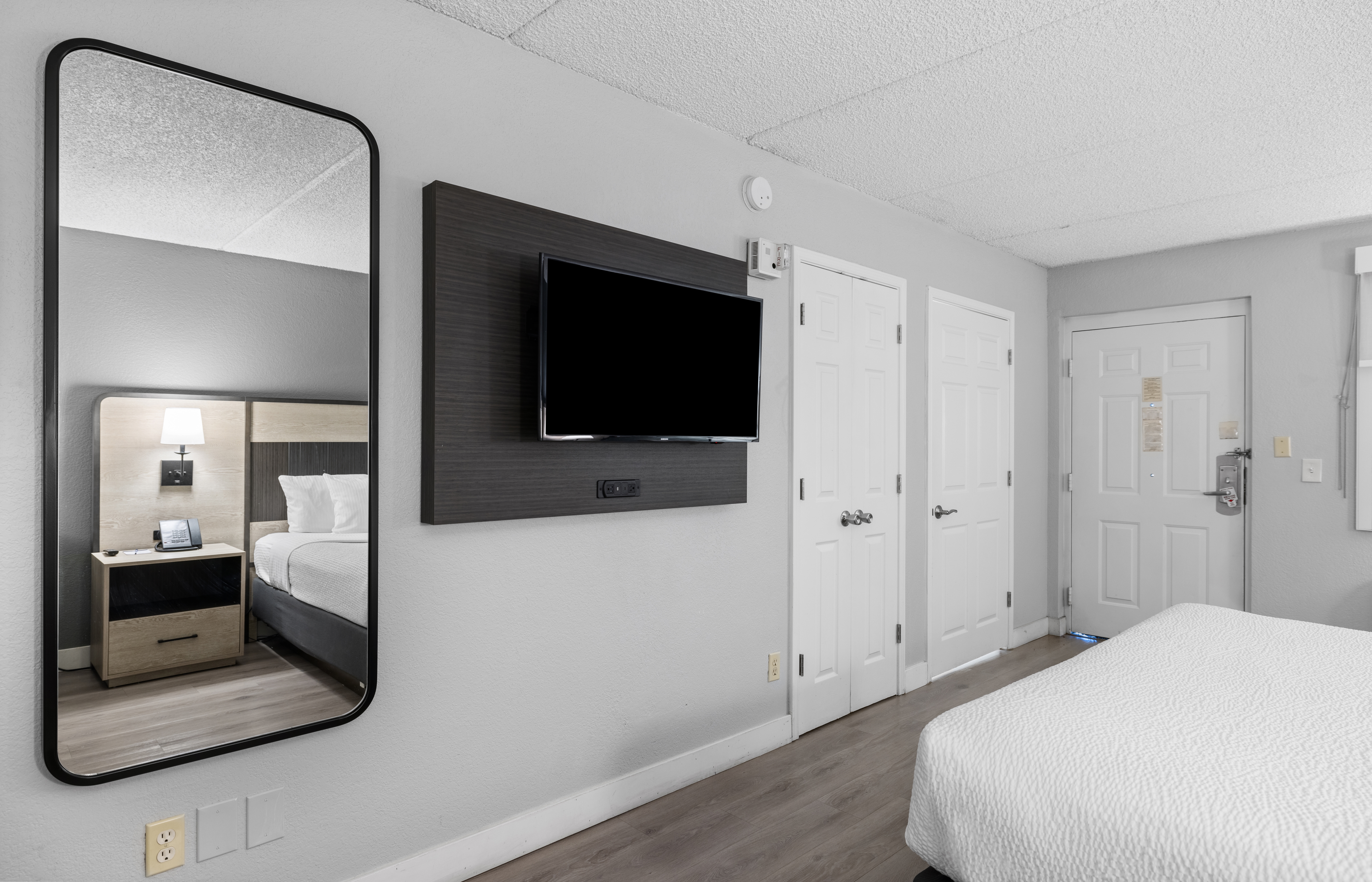 Guest room at the La Quinta Inn by Wyndham Stockton in Stockton, California