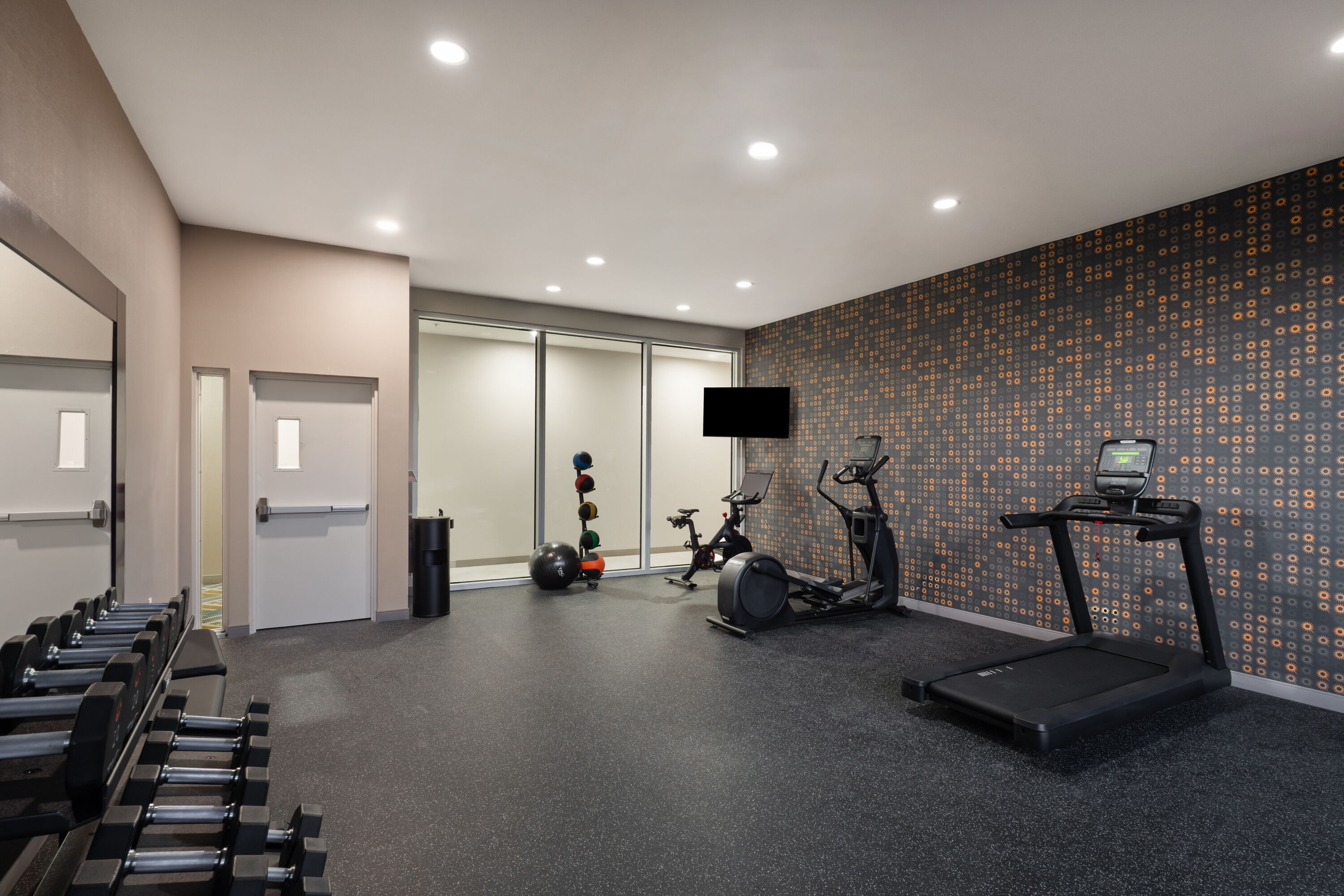 Fitness room feature at La Quinta Inn & Suites by Wyndham Tracy in Tracy, California