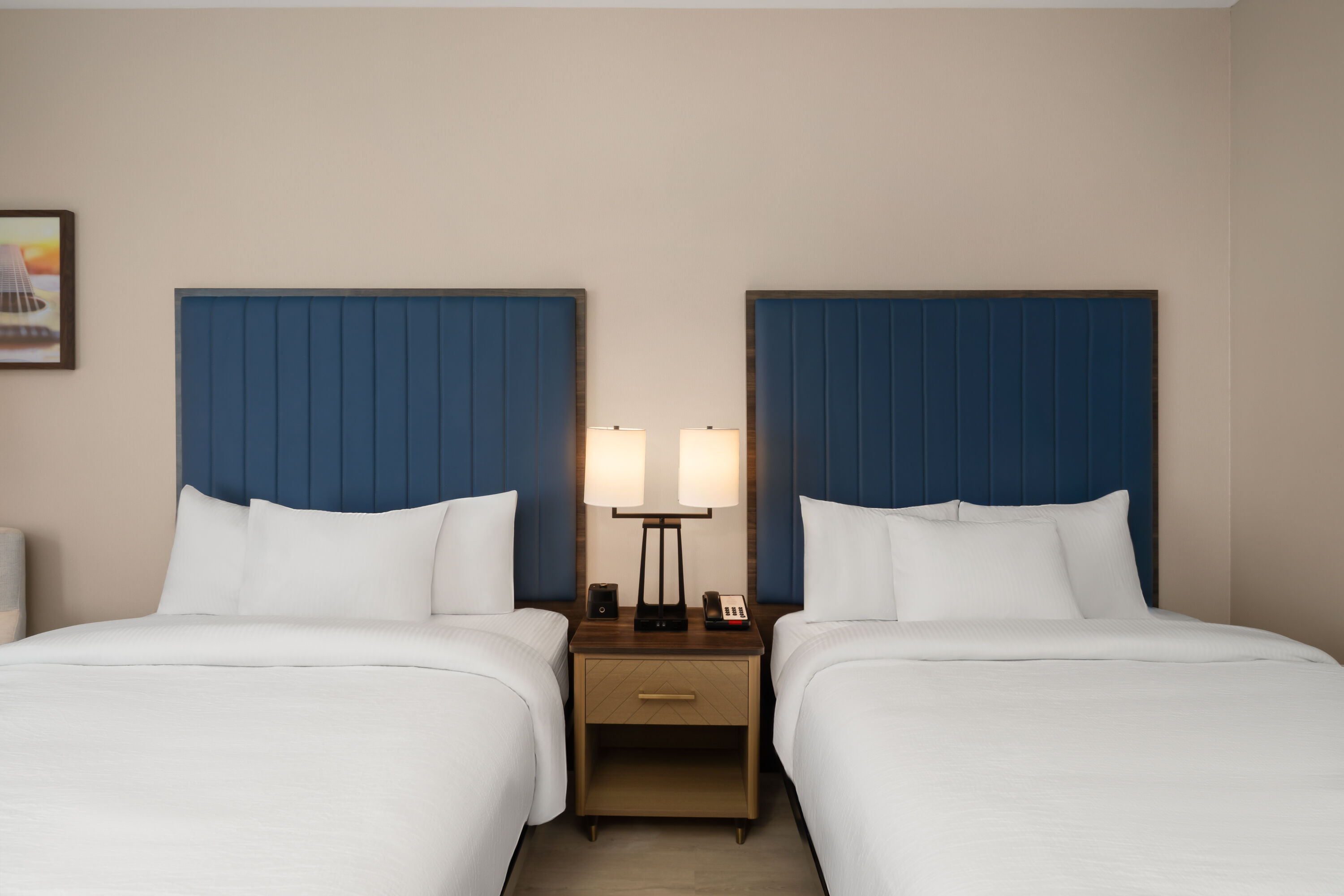 Guest room at the La Quinta Inn & Suites by Wyndham Tracy in Tracy, California