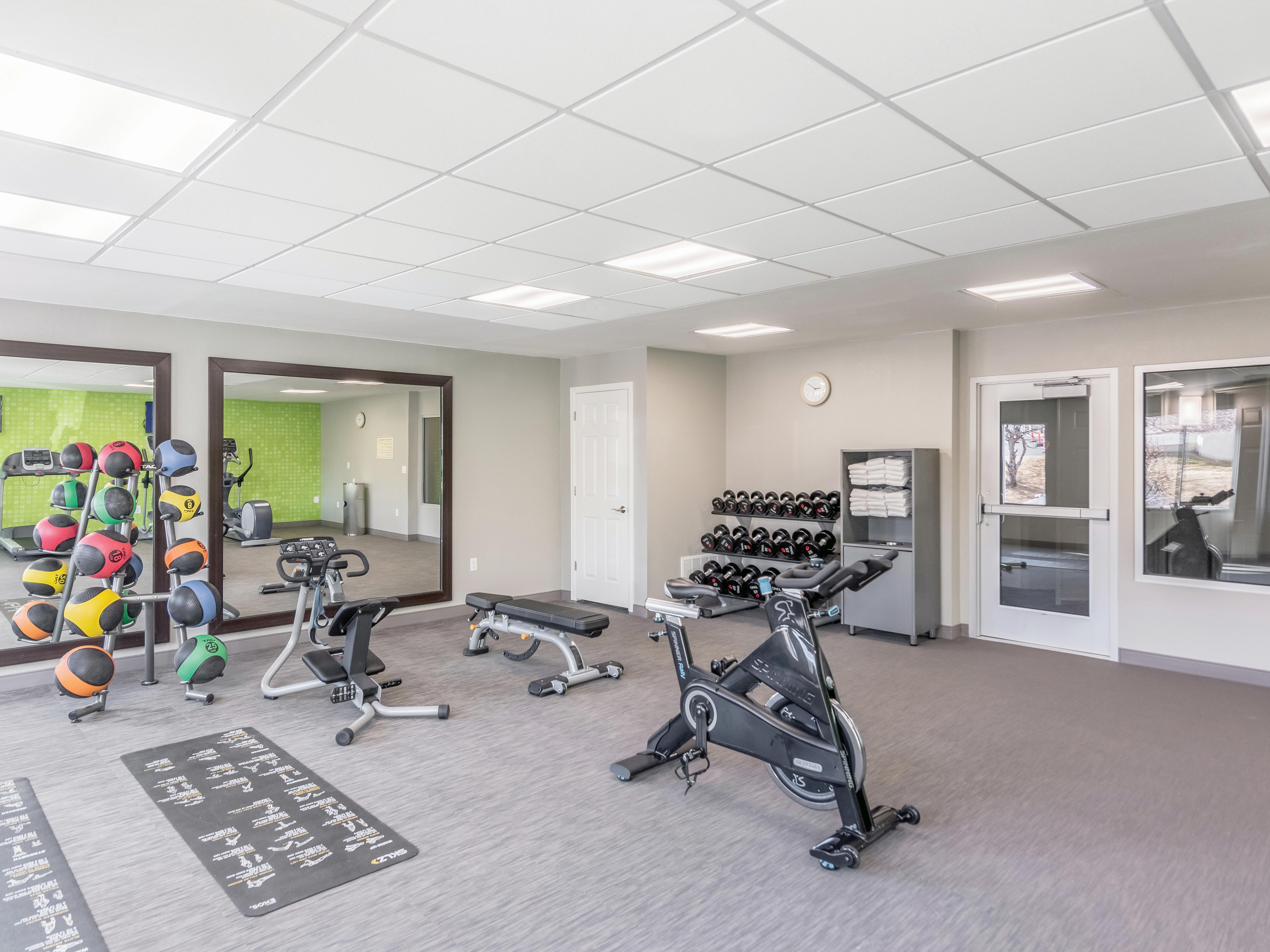 Fitness room at La Quinta Inn & Suites by Wyndham Denver Tech Center in Greenwood Village, Colorado