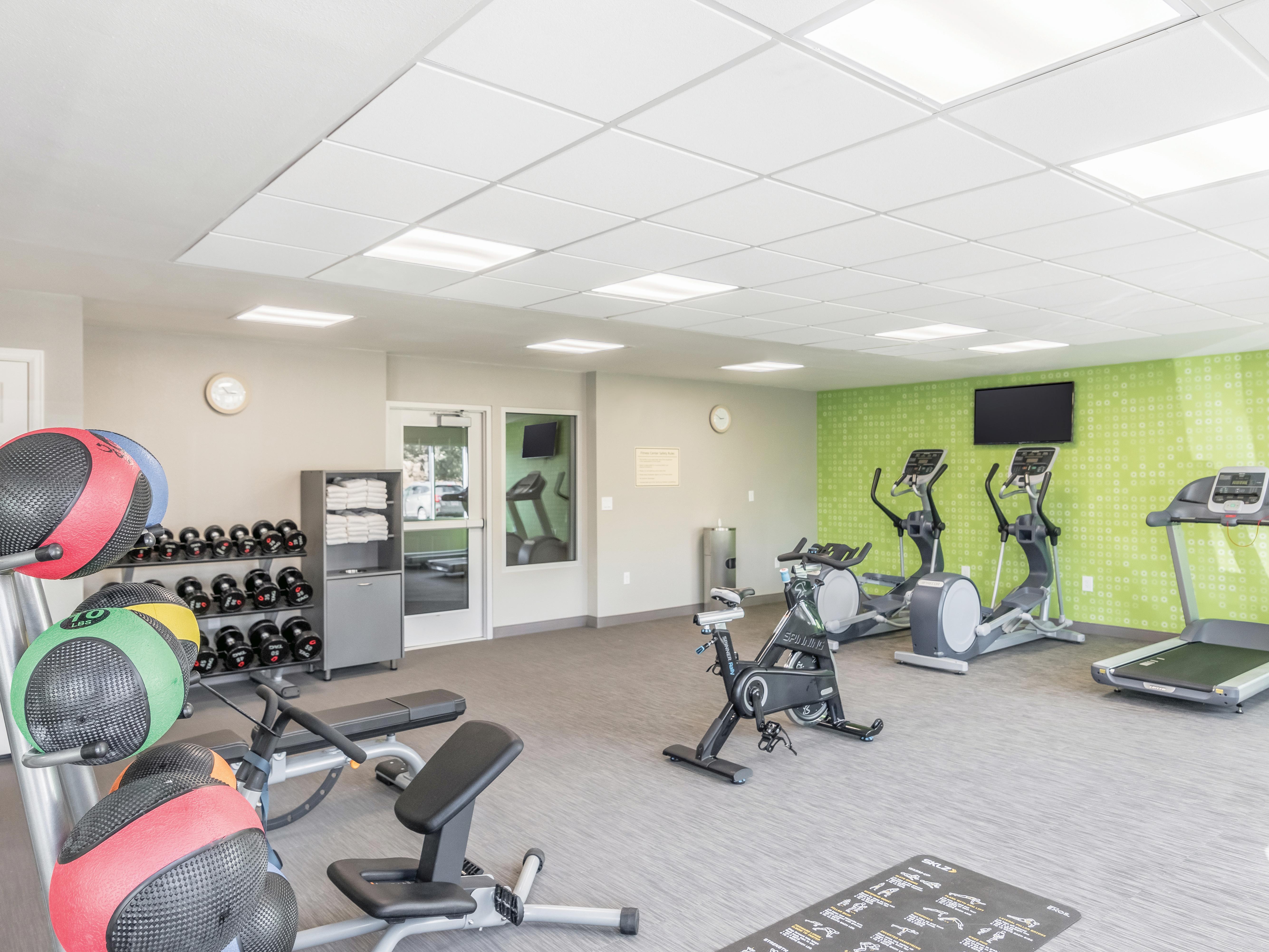 Fitness room at La Quinta Inn & Suites by Wyndham Denver Tech Center in Greenwood Village, Colorado