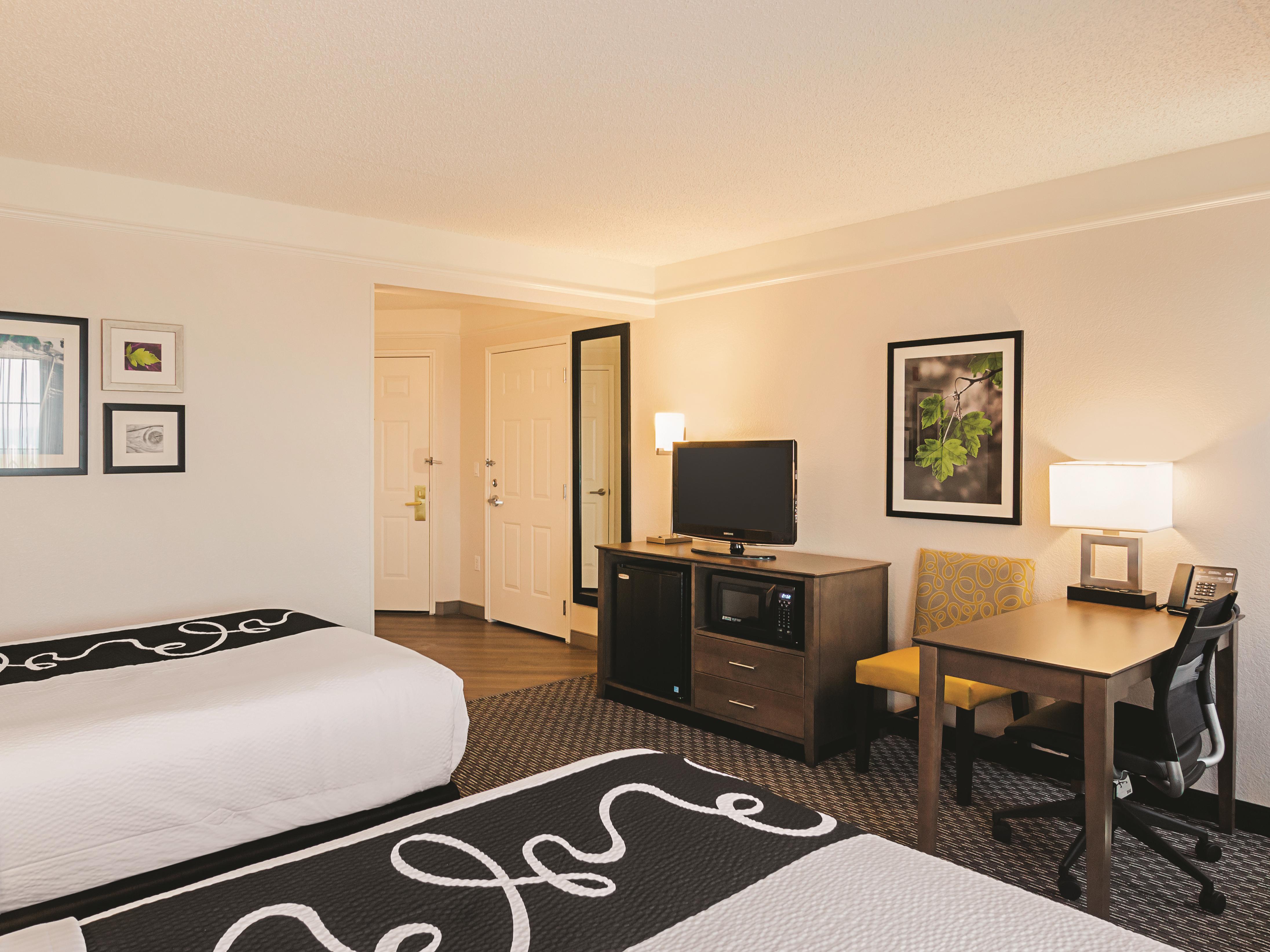 Guest room at the La Quinta Inn & Suites by Wyndham Denver Tech Center in Greenwood Village, Colorado