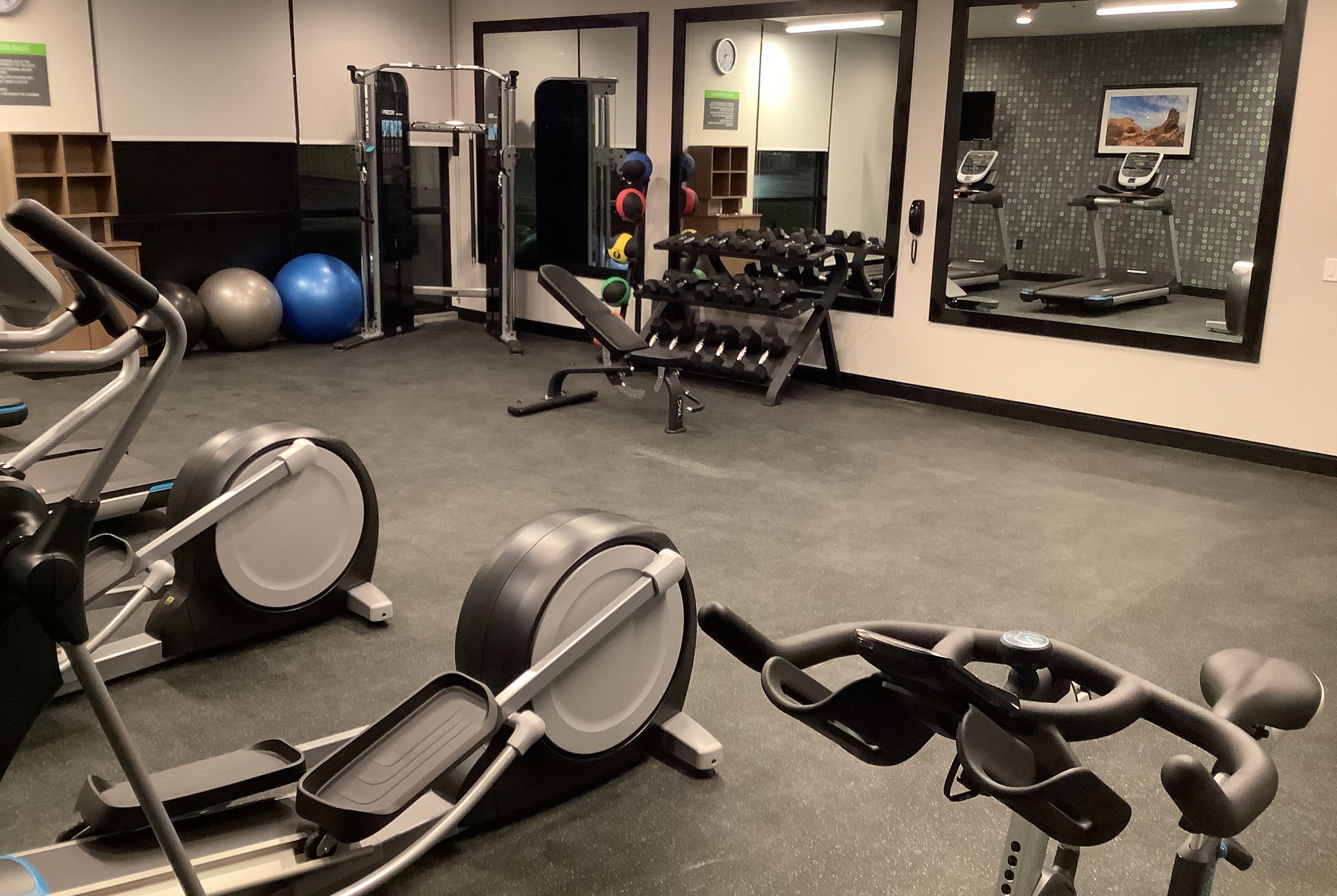 Fitness room at La Quinta Inn & Suites by Wyndham Littleton/Red Rocks in Littleton, Colorado