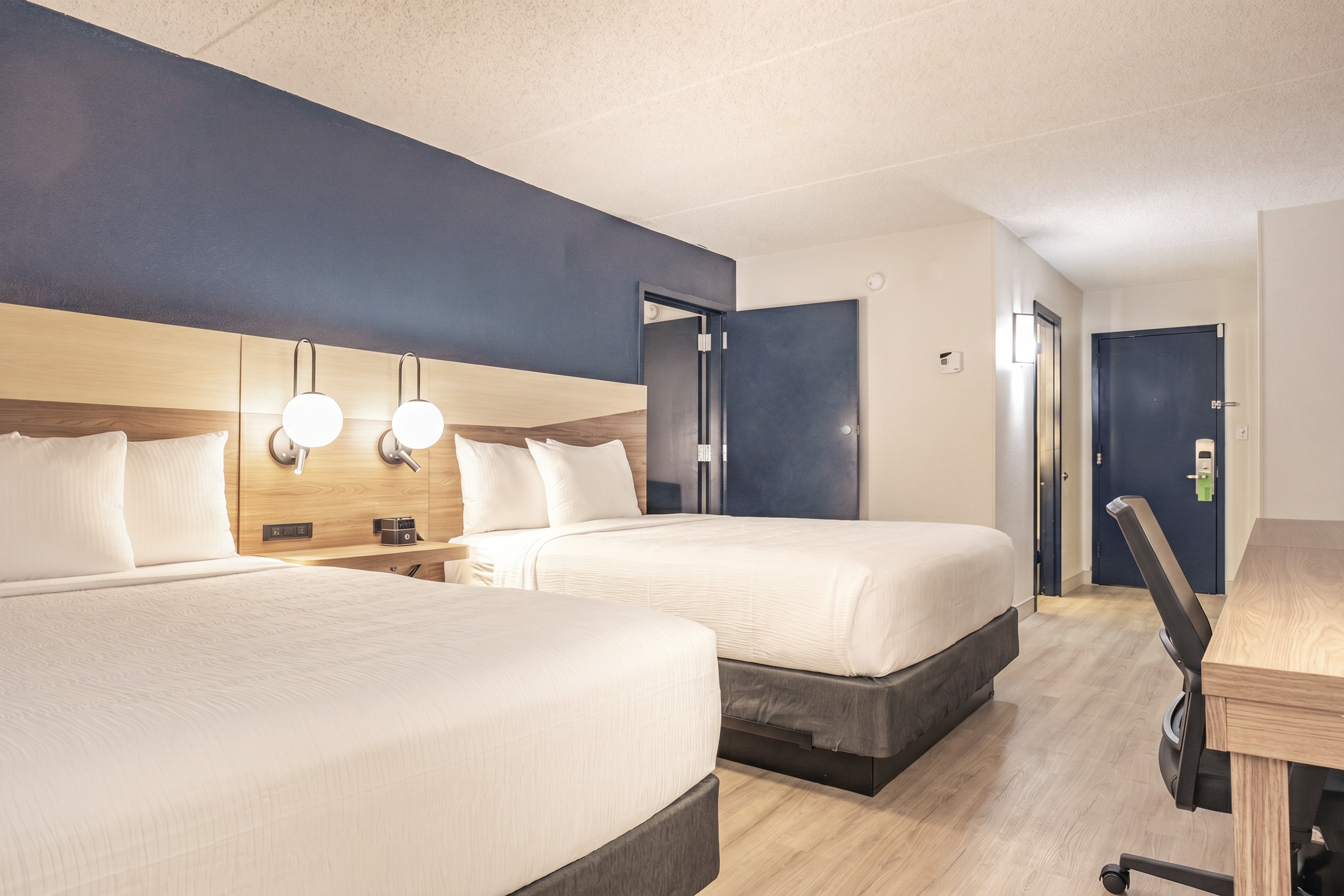 Guest room at the La Quinta Inn & Suites by Wyndham Danbury in Danbury, Connecticut