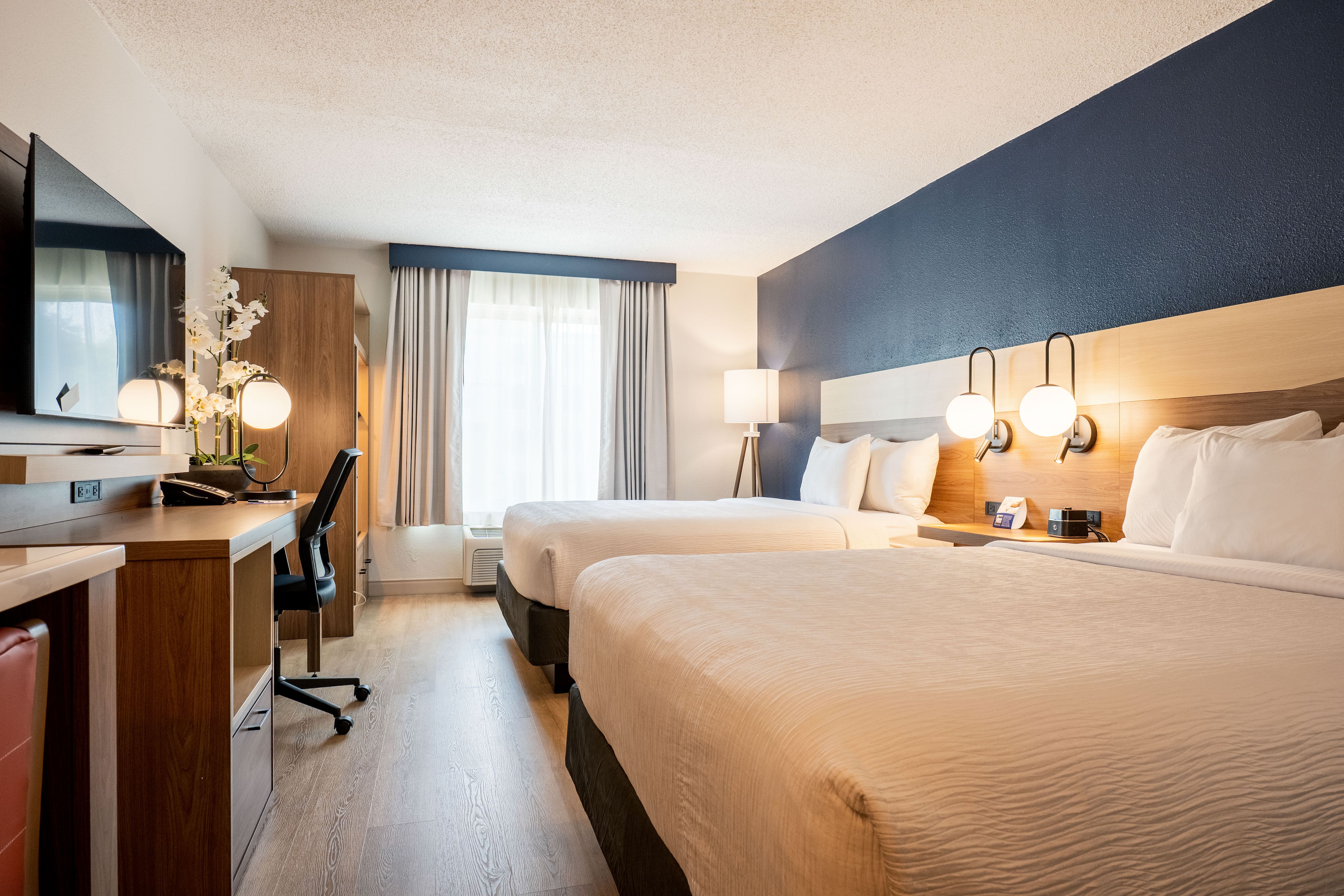 Guest room at the La Quinta Inn & Suites by Wyndham Danbury in Danbury, Connecticut