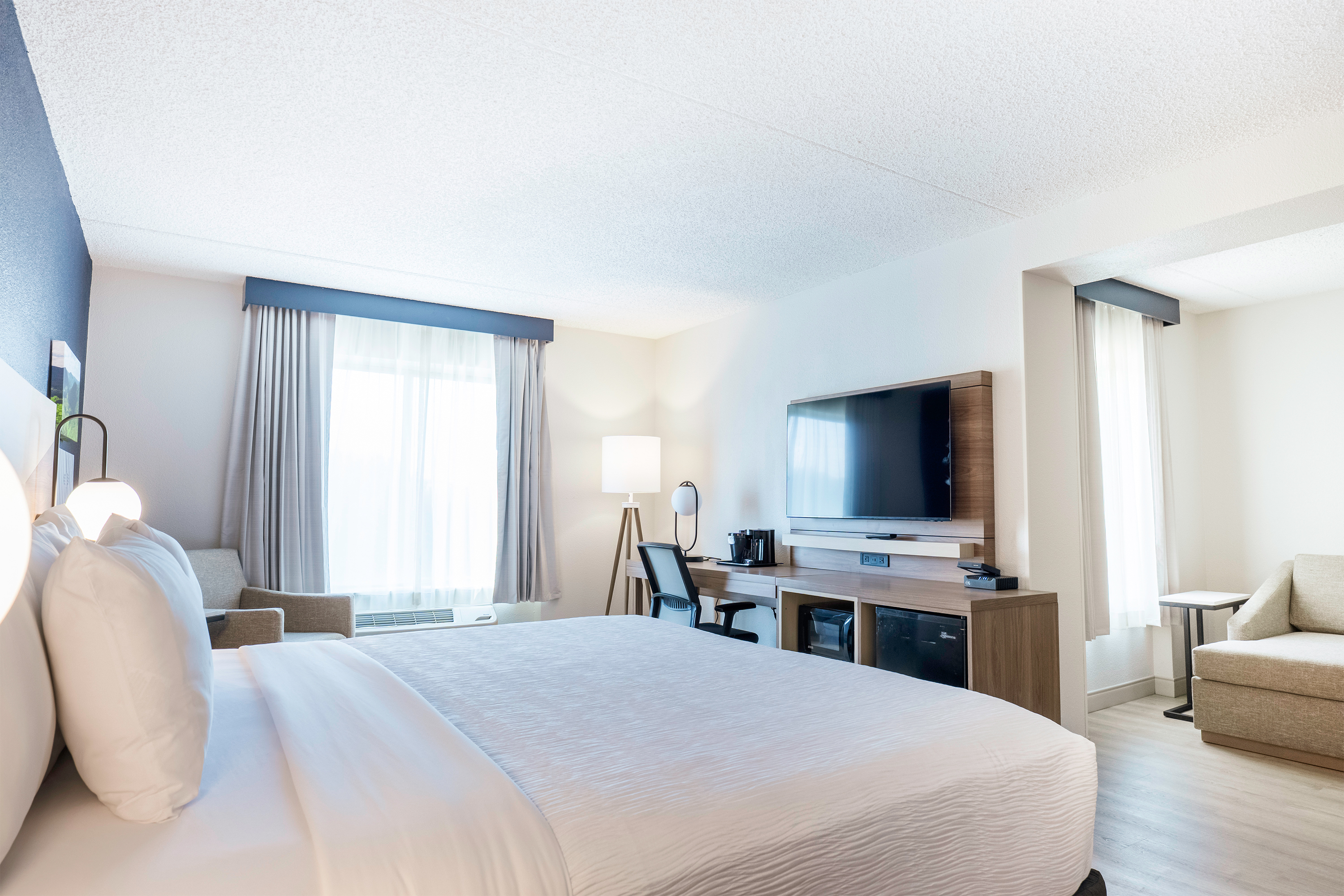 Guest room at the La Quinta Inn & Suites by Wyndham Danbury in Danbury, Connecticut