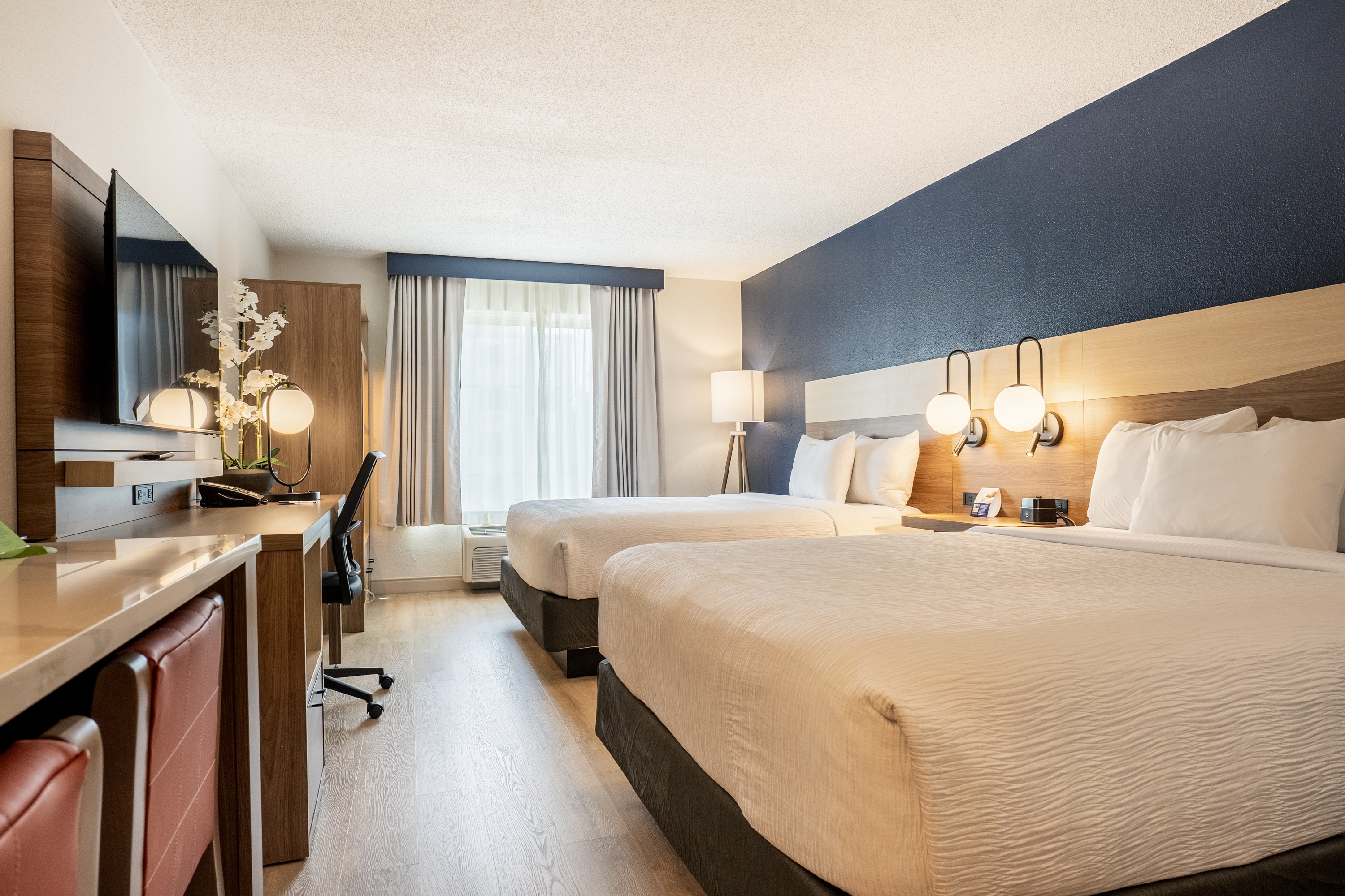 Guest room at the La Quinta Inn & Suites by Wyndham Danbury in Danbury, Connecticut