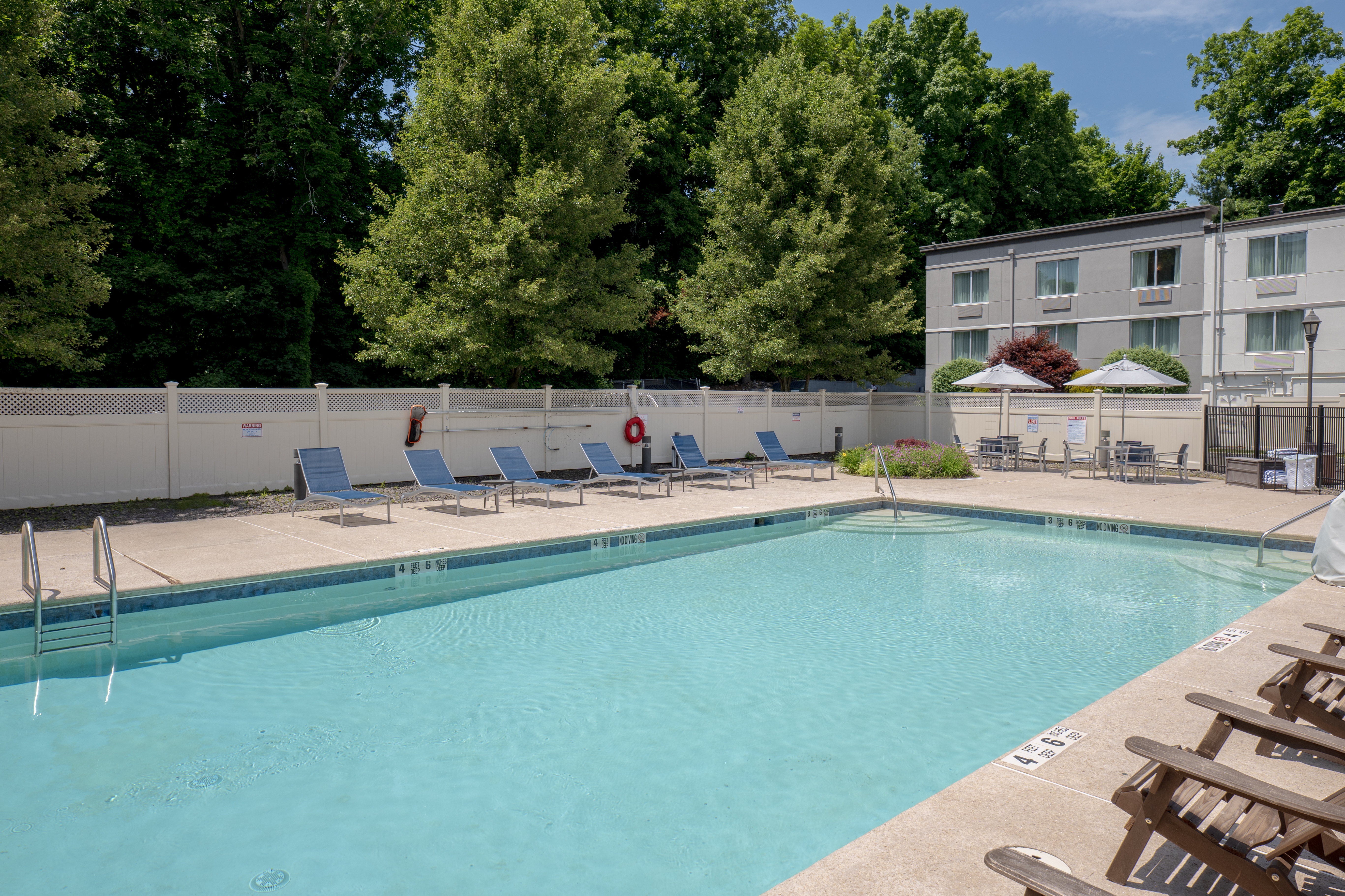 Pool at the La Quinta Inn & Suites by Wyndham Danbury in Danbury, Connecticut