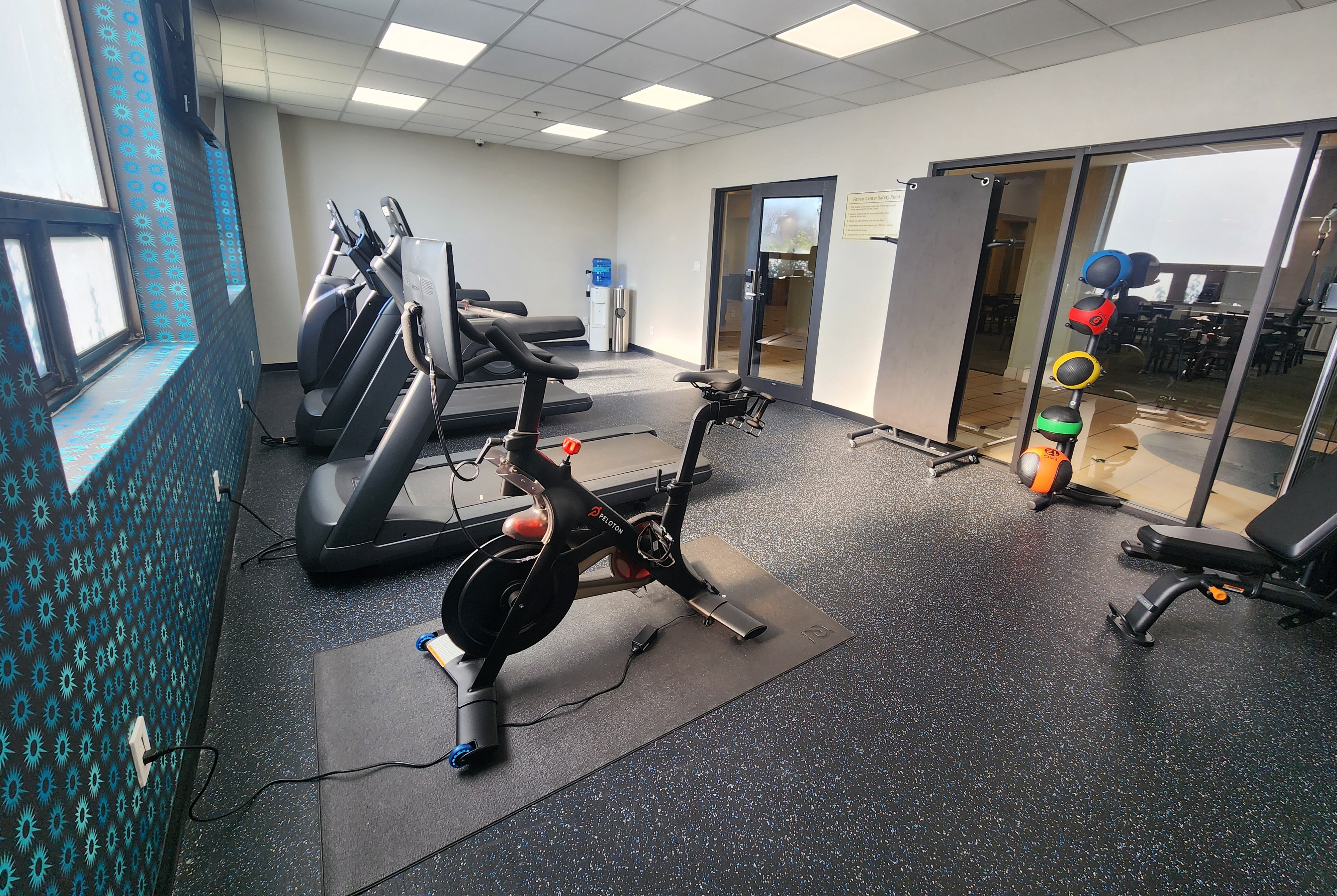 Fitness room at La Quinta Inn & Suites by Wyndham New Haven in New Haven, Connecticut