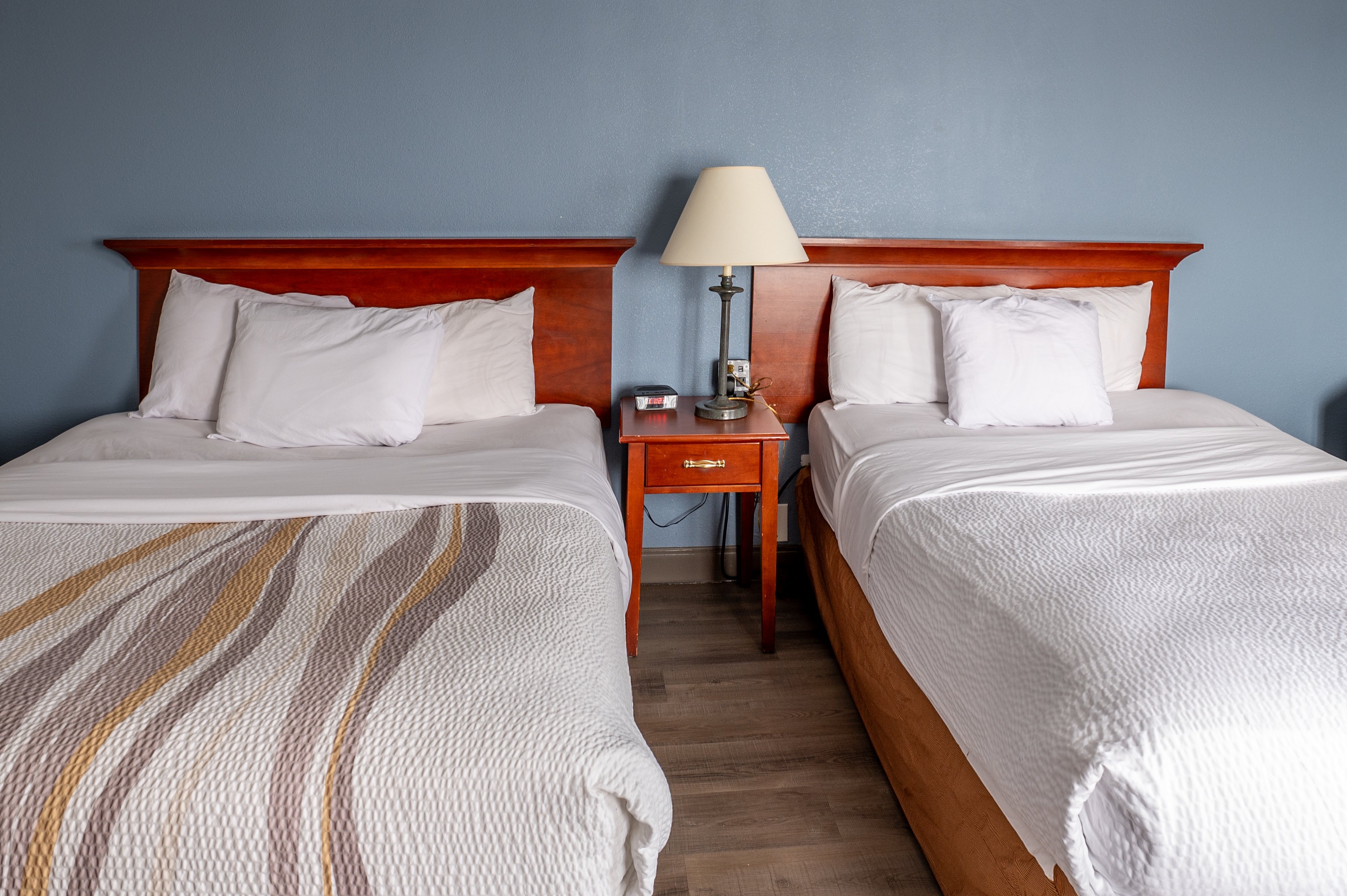 Guest room at the La Quinta Inn & Suites by Wyndham New Haven in New Haven, Connecticut