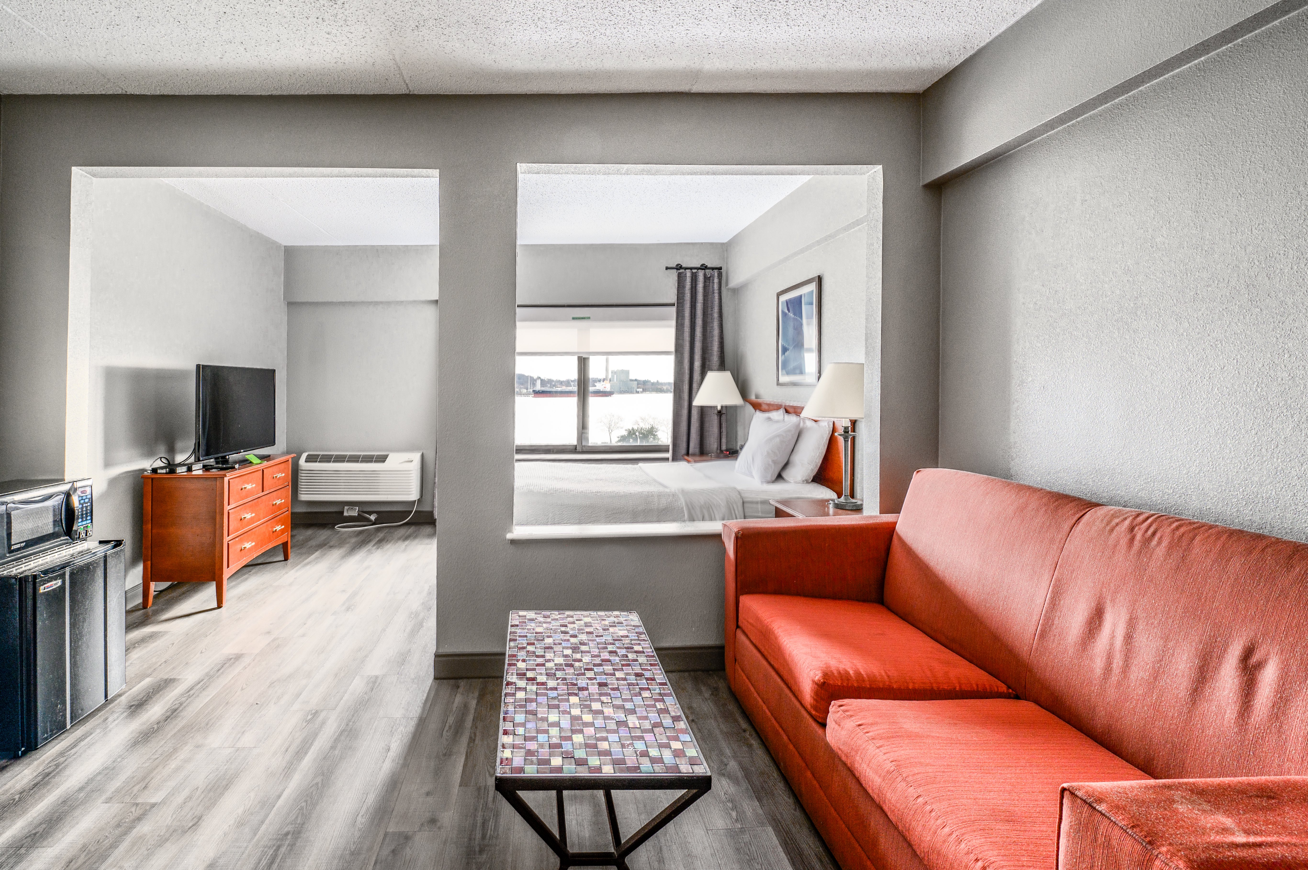 Guest room at the La Quinta Inn & Suites by Wyndham New Haven in New Haven, Connecticut
