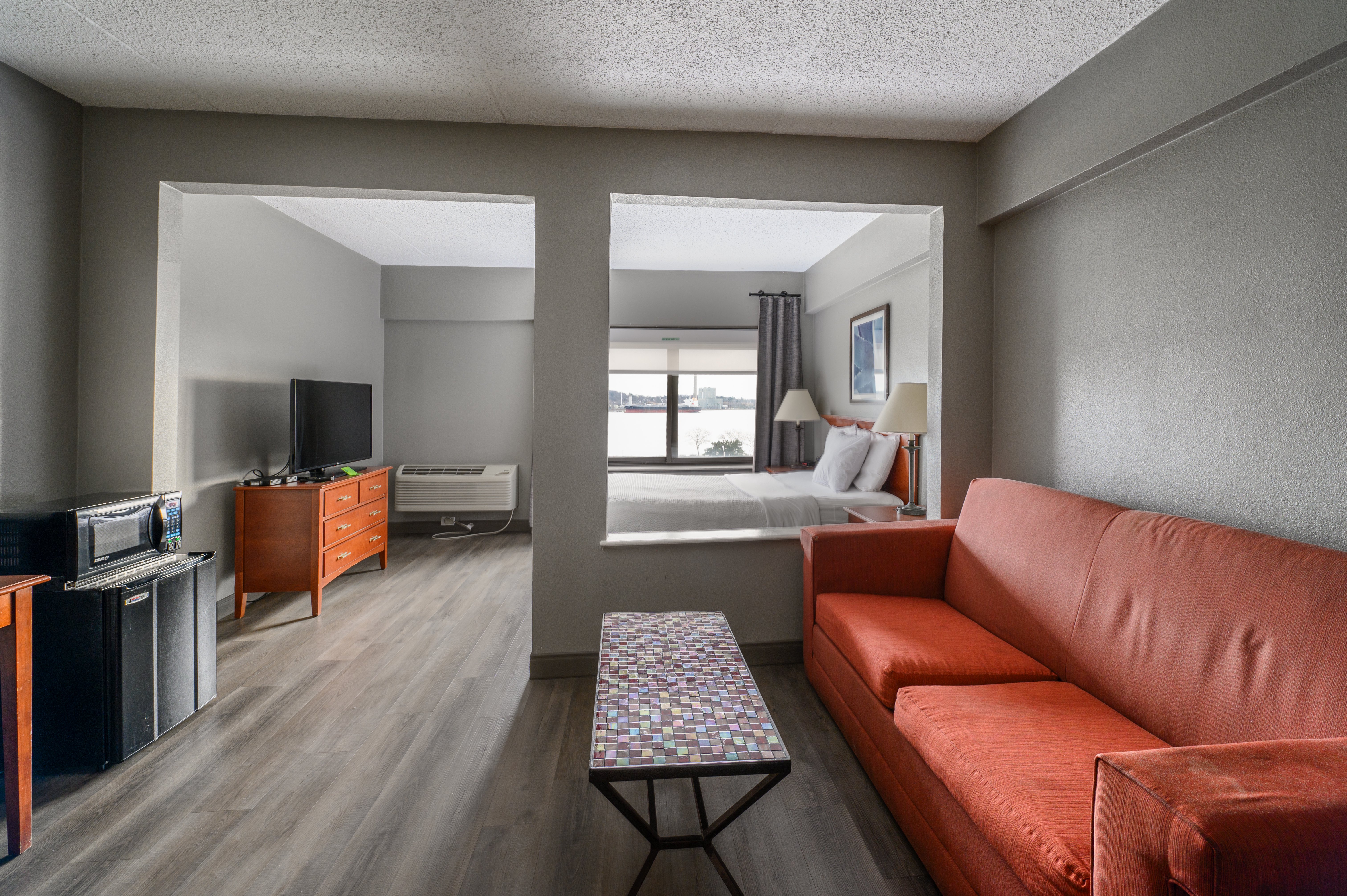 Guest room at the La Quinta Inn & Suites by Wyndham New Haven in New Haven, Connecticut