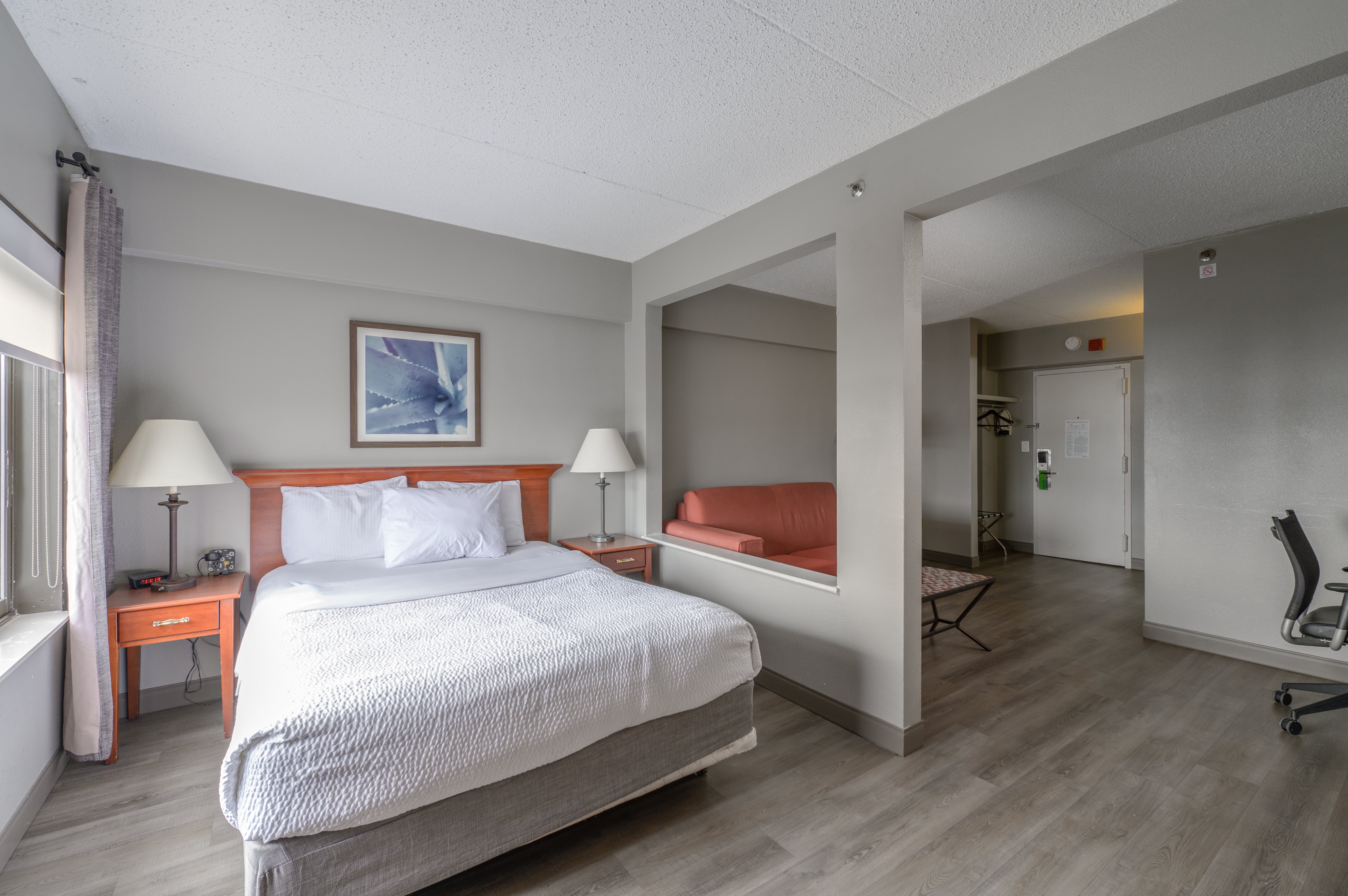 Guest room at the La Quinta Inn & Suites by Wyndham New Haven in New Haven, Connecticut