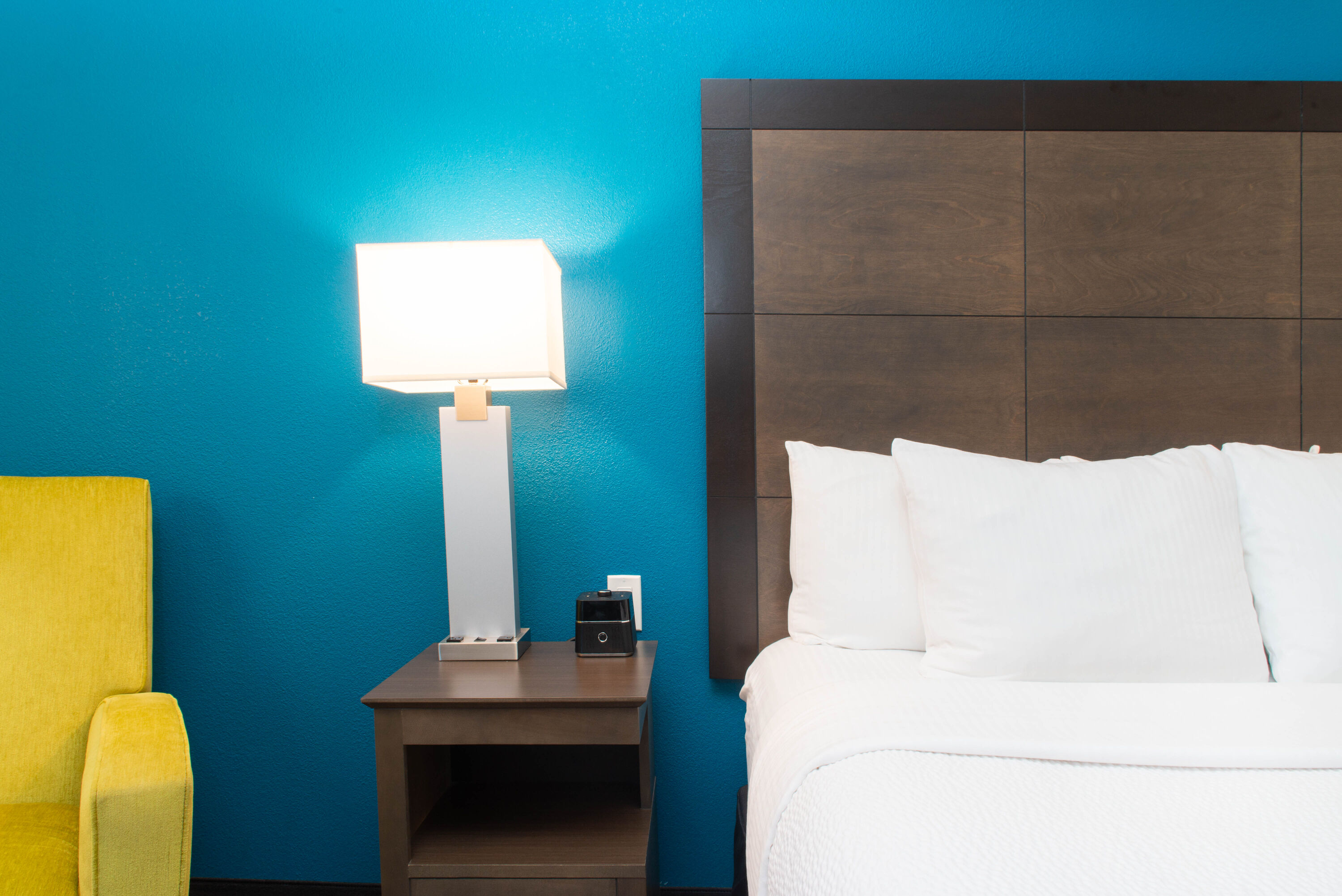 Guest room feature at the La Quinta Inn & Suites by Wyndham Tampa Brandon Regency Park in Brandon, Florida