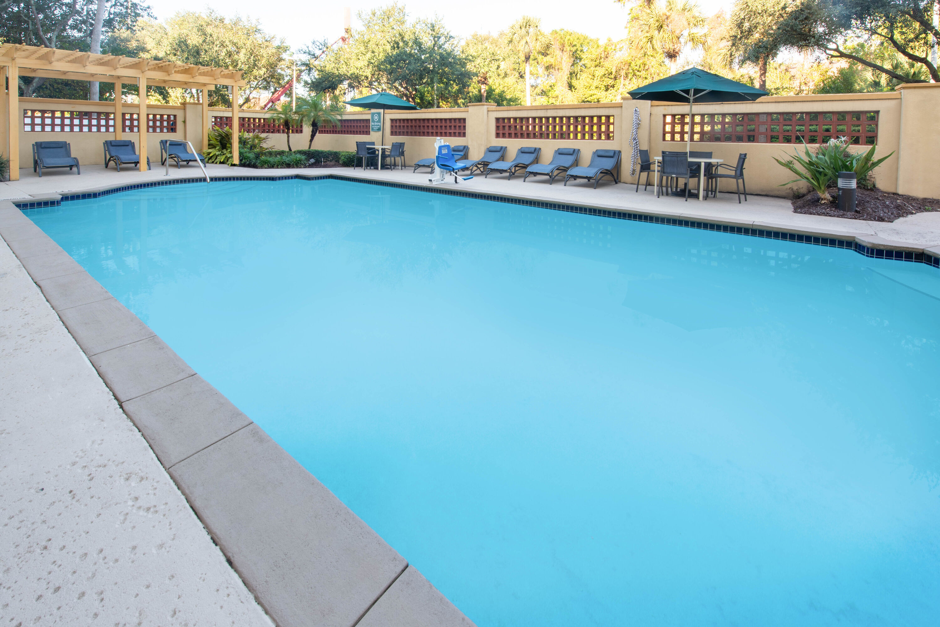 Pool at the La Quinta Inn & Suites by Wyndham Tampa Brandon Regency Park in Brandon, Florida