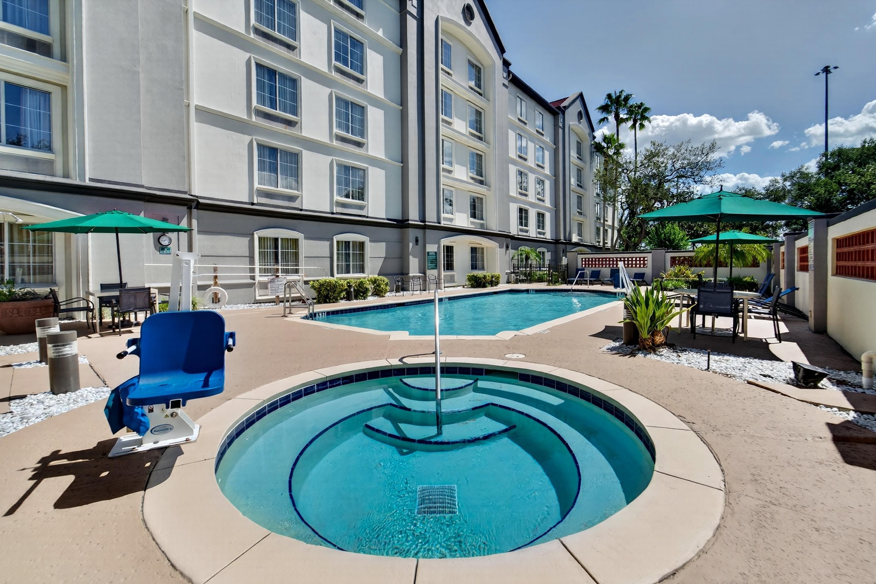 Pool at the La Quinta Inn & Suites by Wyndham Tampa Brandon Regency Park in Brandon, Florida