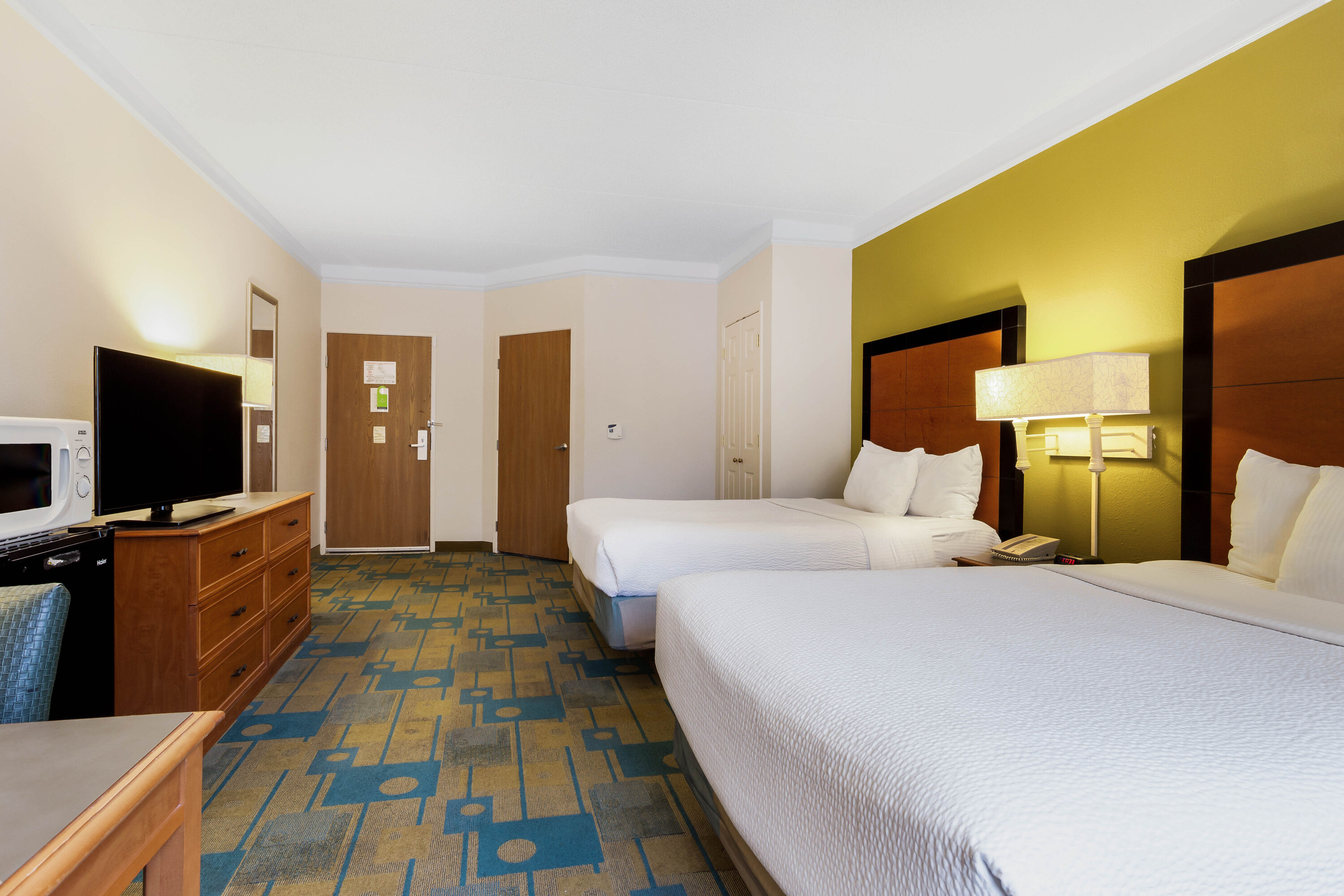 Guest room at the La Quinta Inn & Suites by Wyndham St. Pete-Clearwater Airpt in Clearwater, Florida